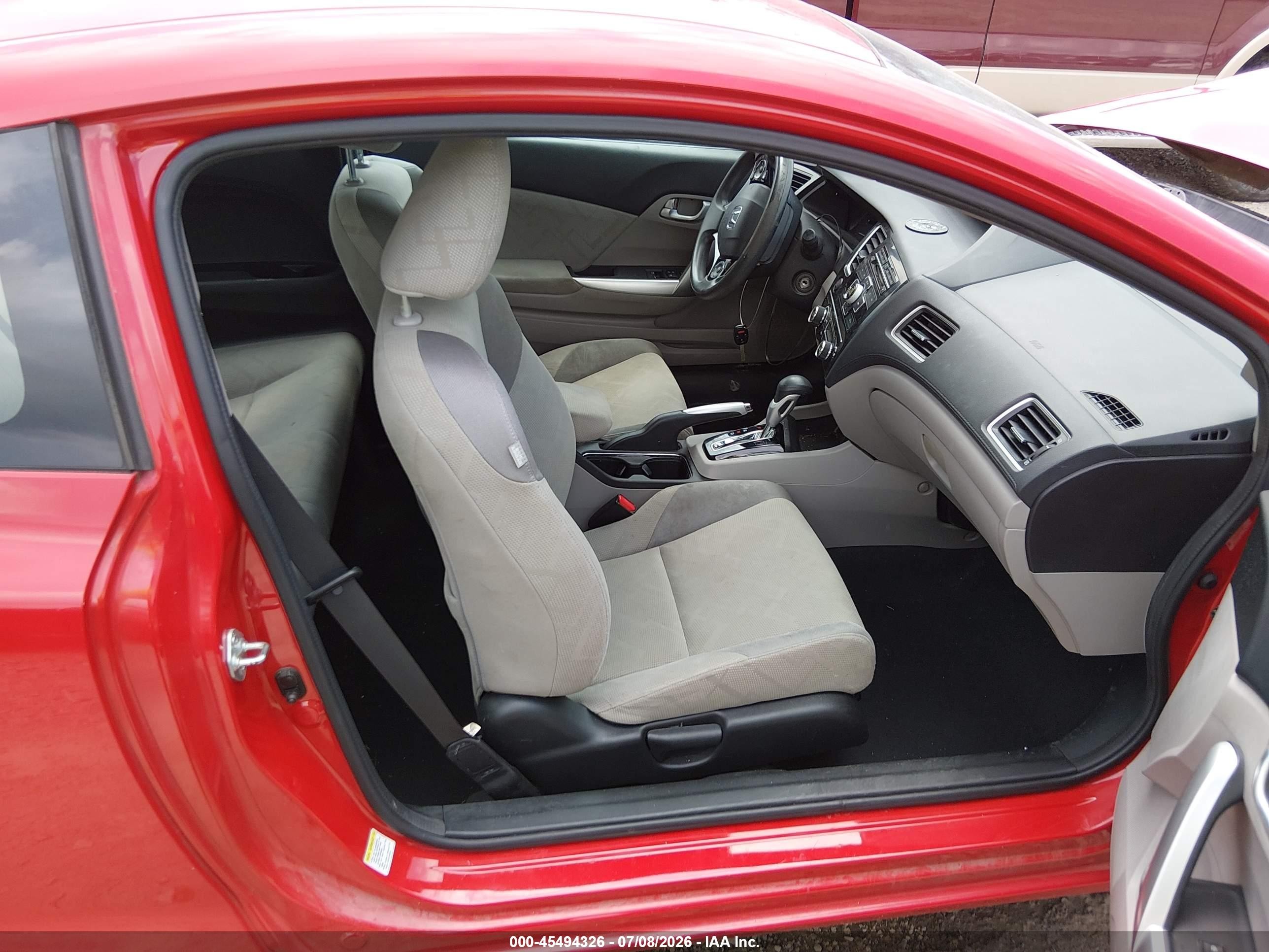 2013 Honda Civic Ex Red vin: 2HGFG3B87DH510178