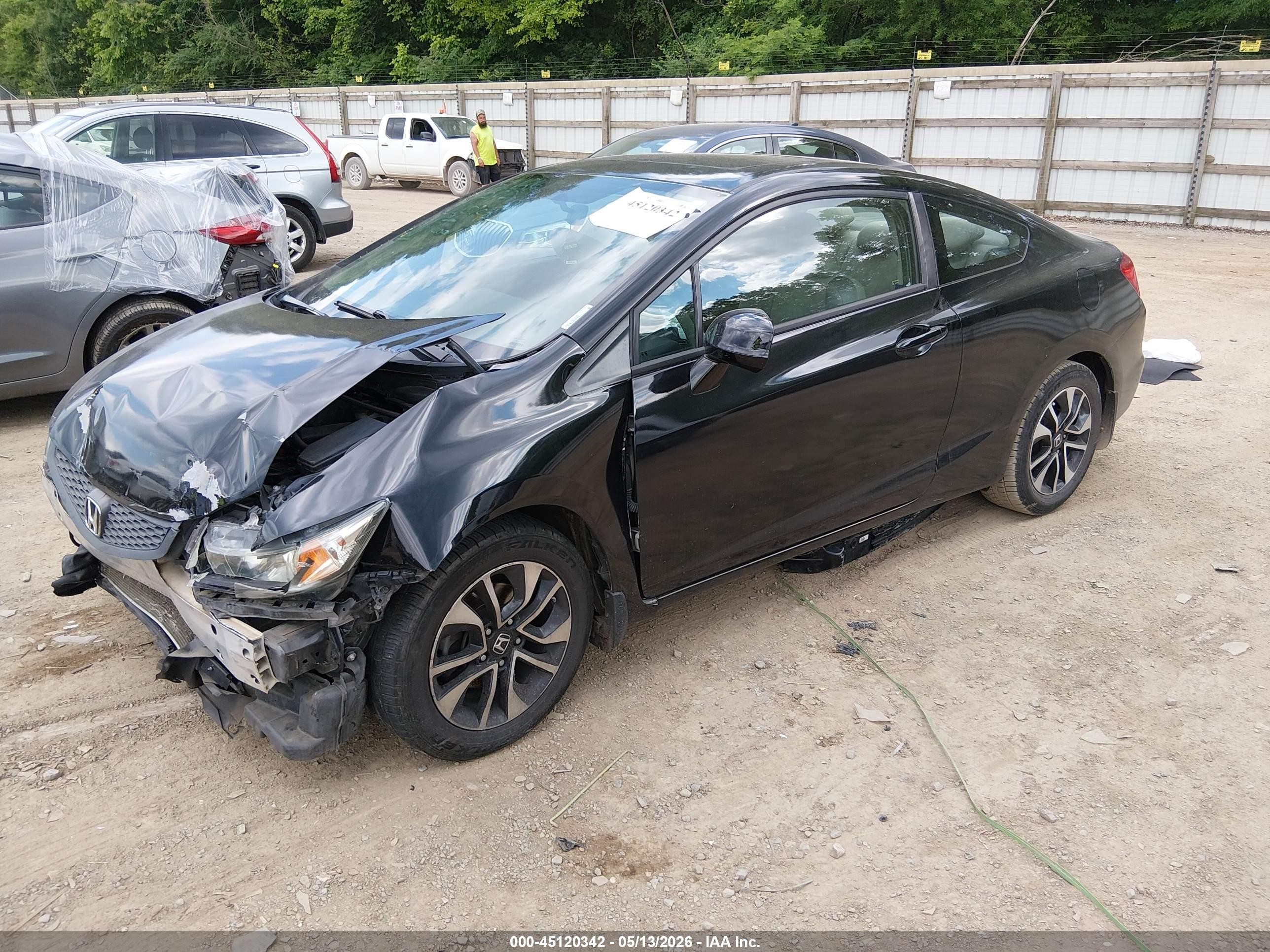2013 Honda Civic Ex Black vin: 2HGFG3B87DH512951