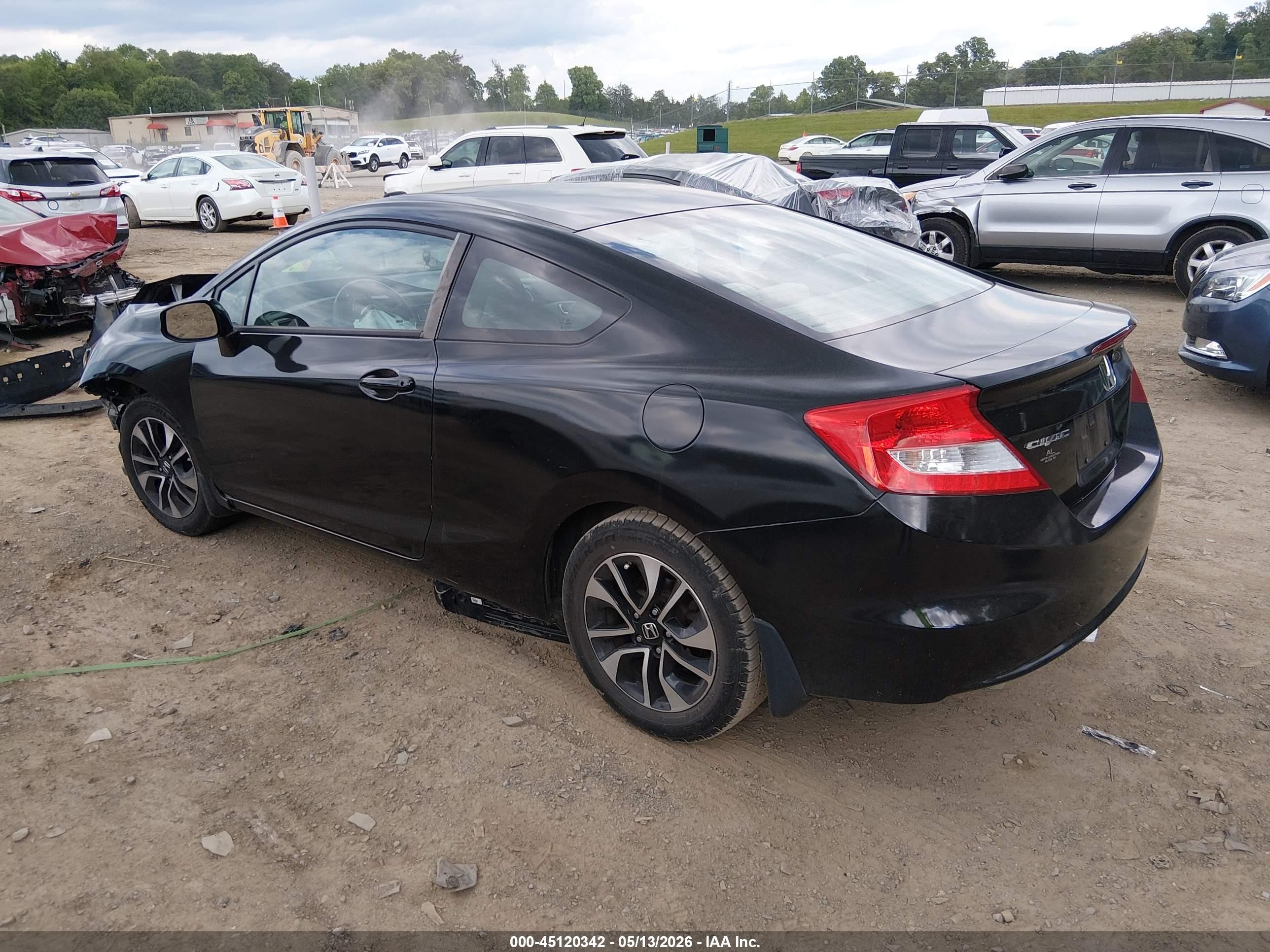 2013 Honda Civic Ex Black vin: 2HGFG3B87DH512951