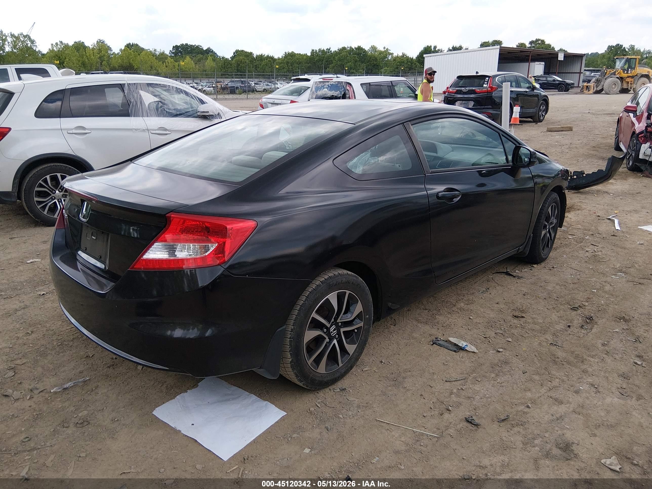 2013 Honda Civic Ex Black vin: 2HGFG3B87DH512951