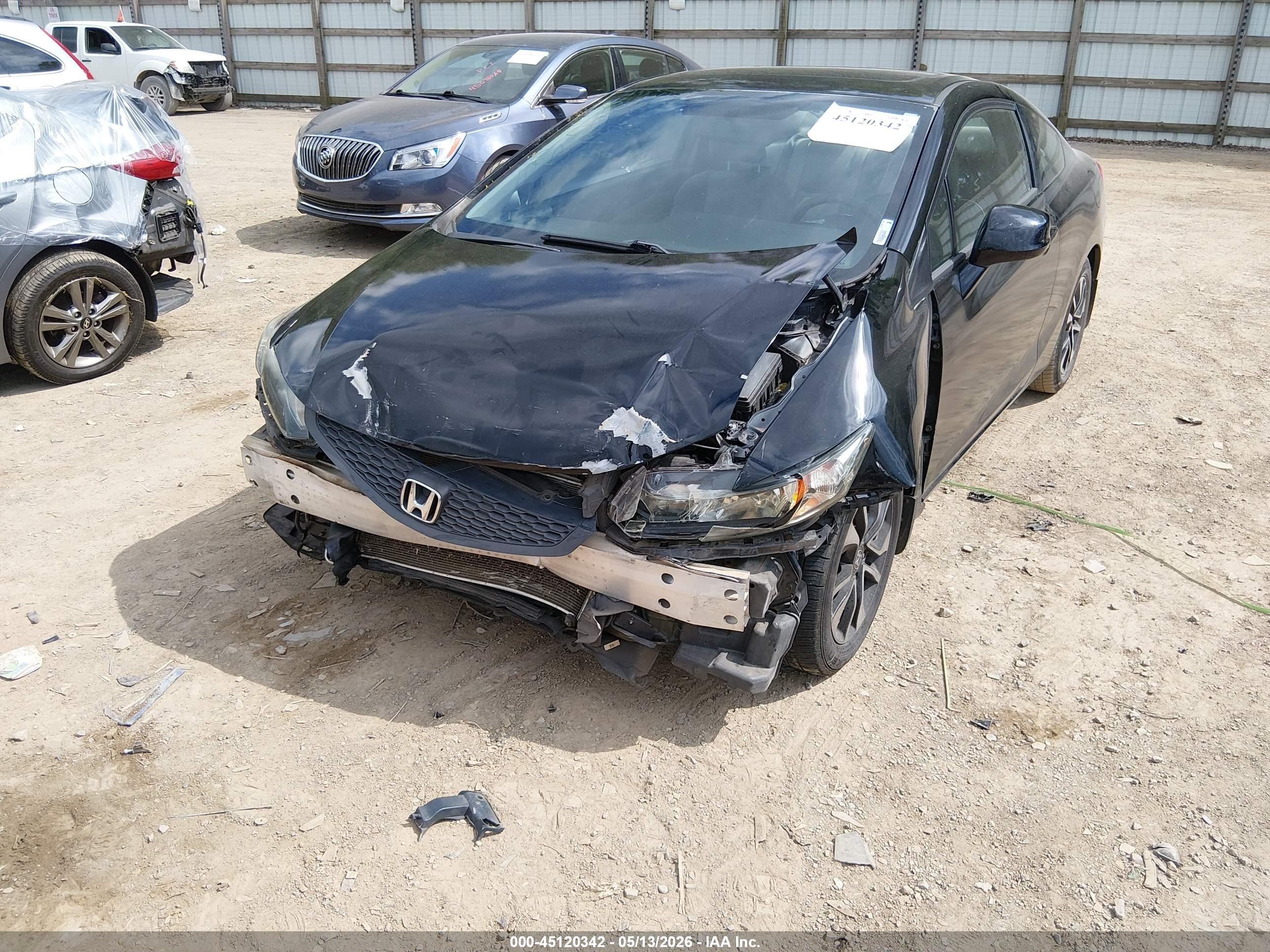 2013 Honda Civic Ex Black vin: 2HGFG3B87DH512951