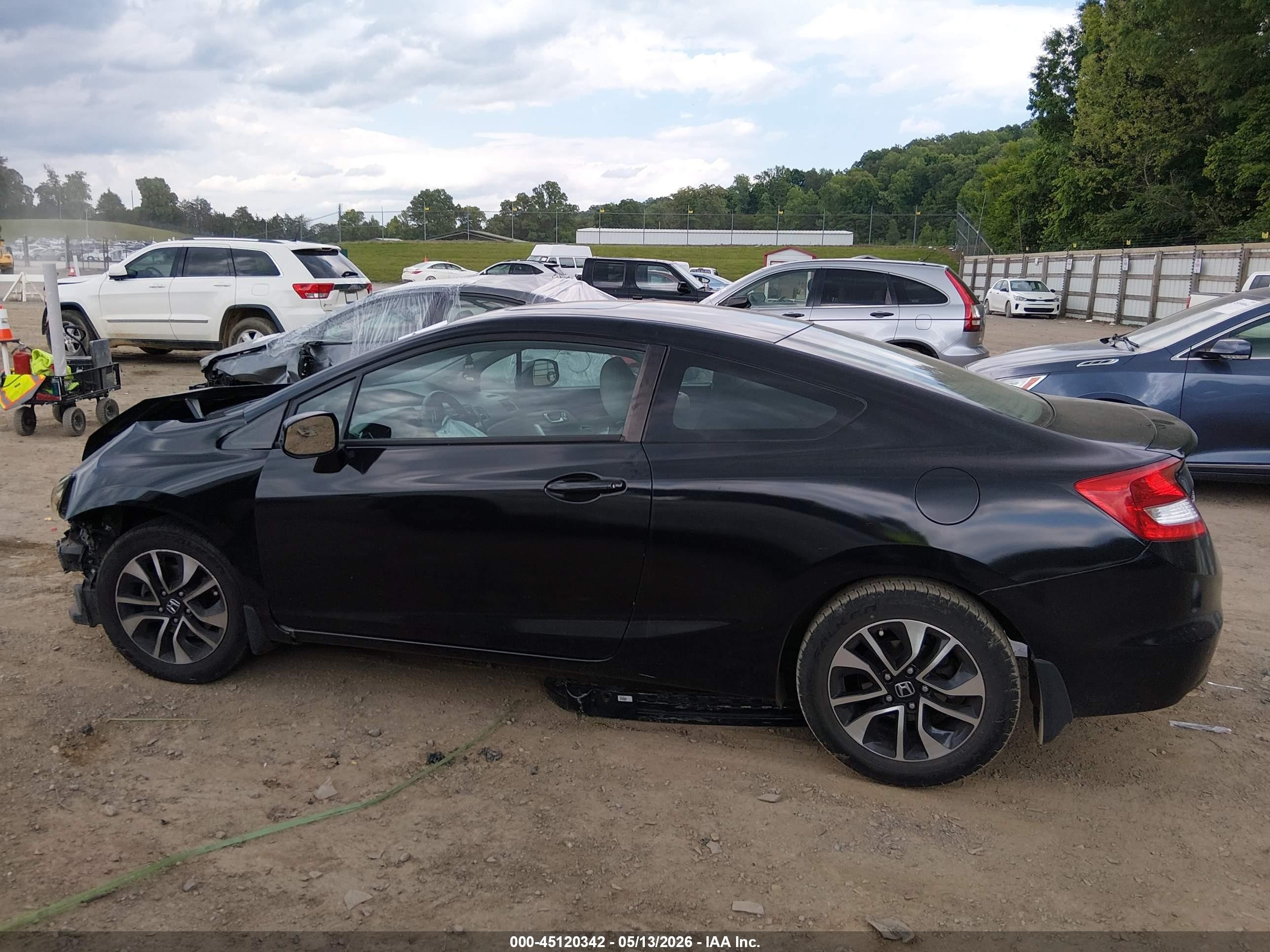 2013 Honda Civic Ex Black vin: 2HGFG3B87DH512951