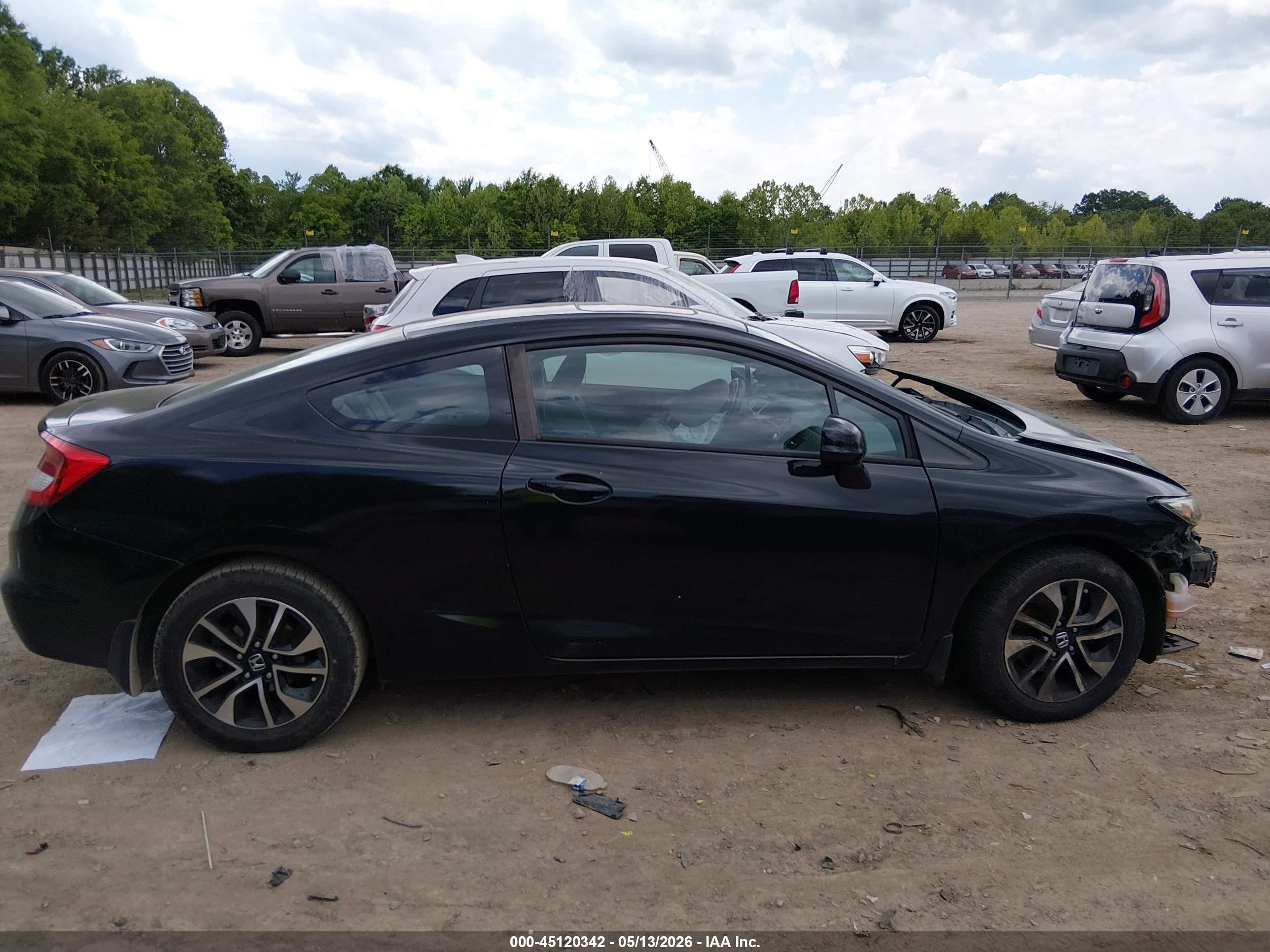 2013 Honda Civic Ex Black vin: 2HGFG3B87DH512951