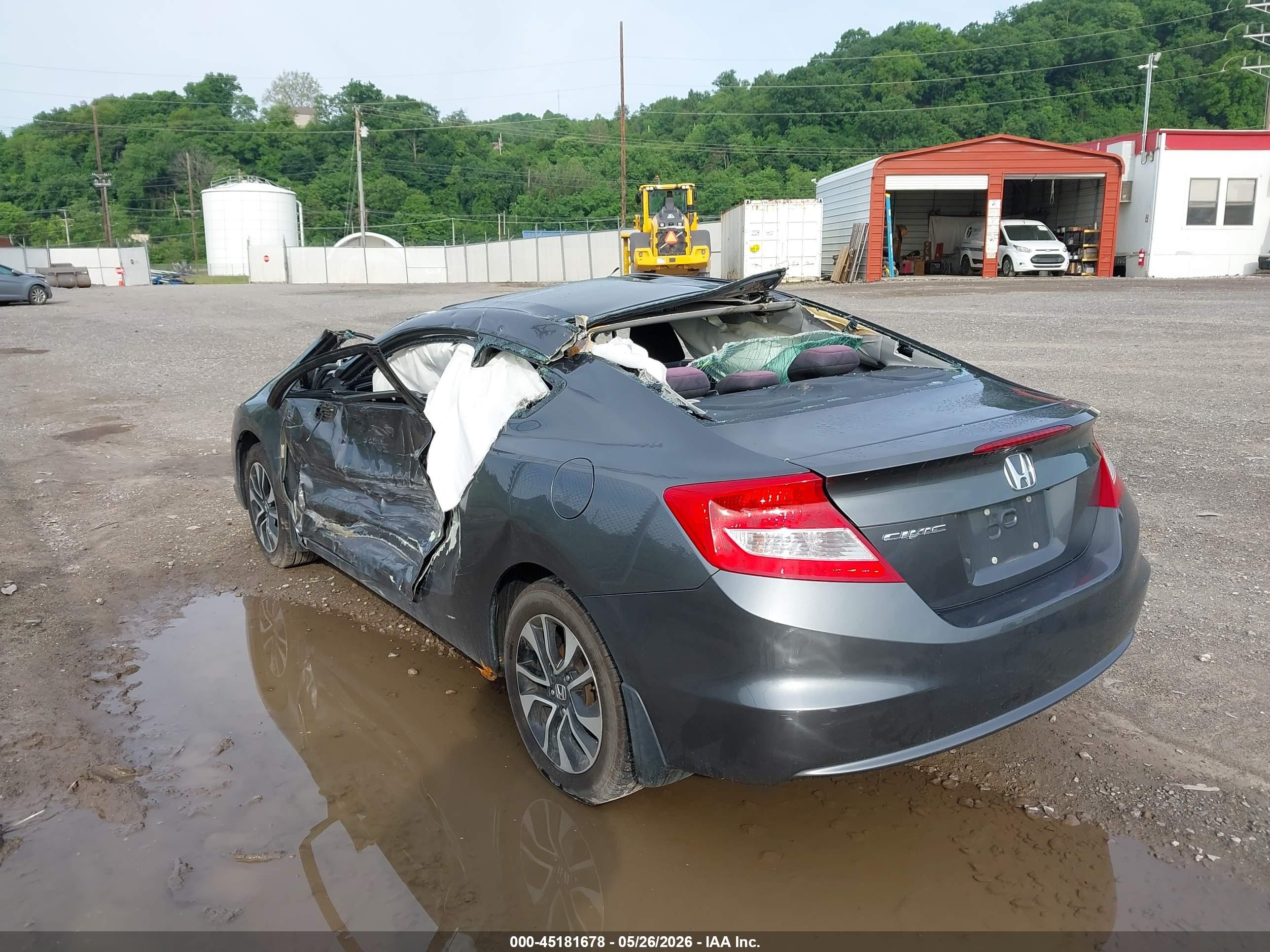 2013 Honda Civic Ex Gray vin: 2HGFG3B87DH518149