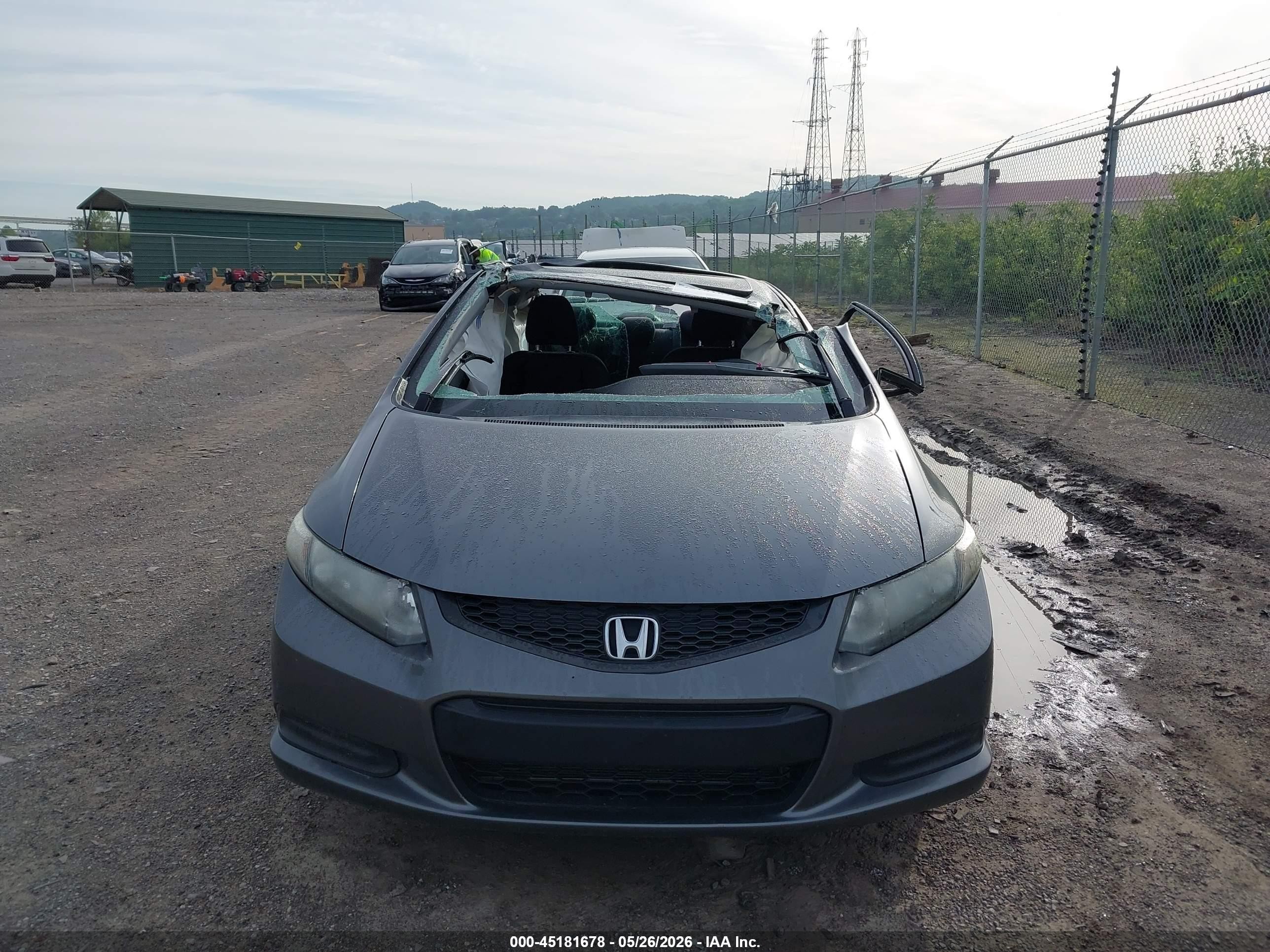 2013 Honda Civic Ex Gray vin: 2HGFG3B87DH518149