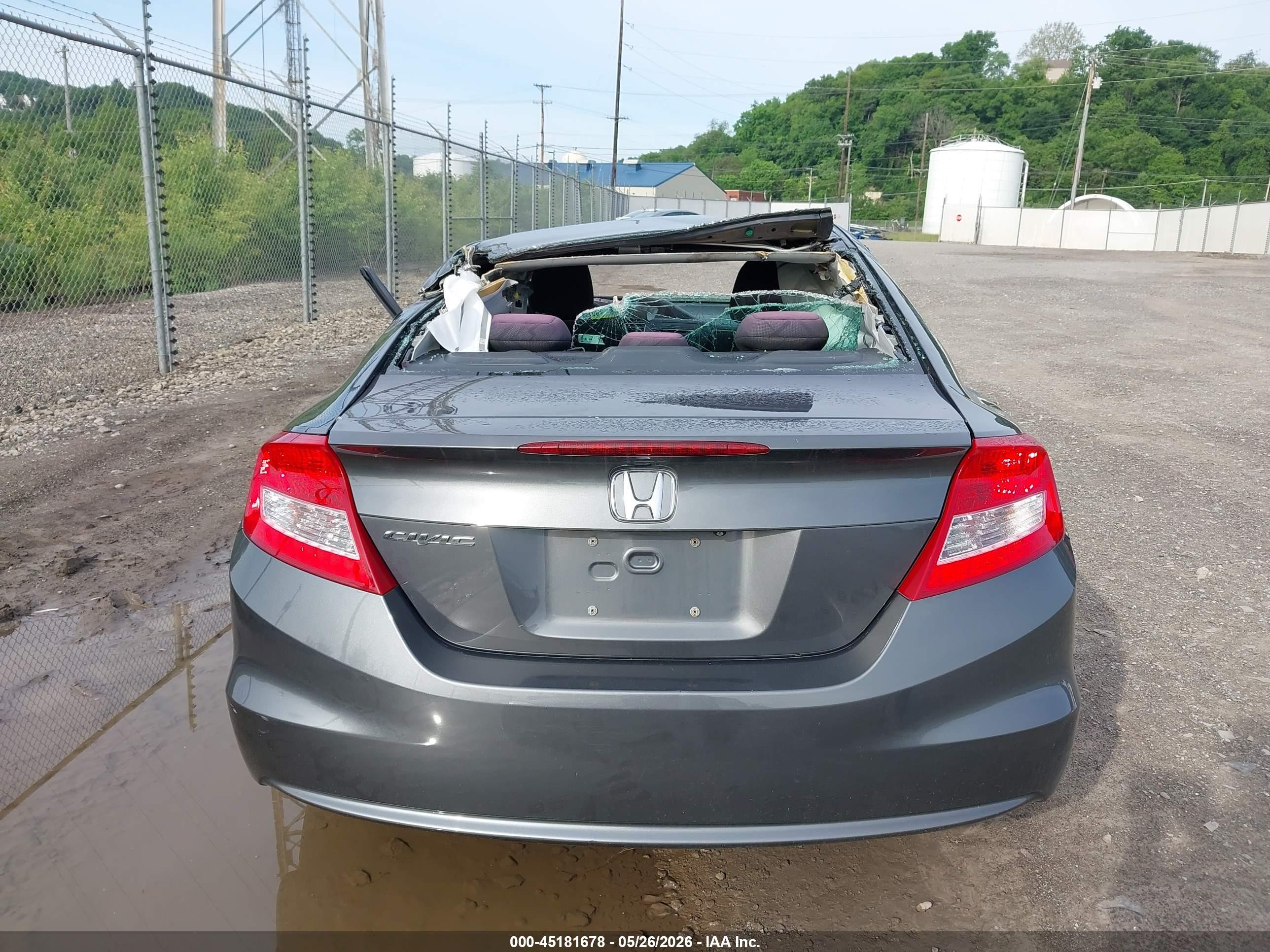 2013 Honda Civic Ex Gray vin: 2HGFG3B87DH518149
