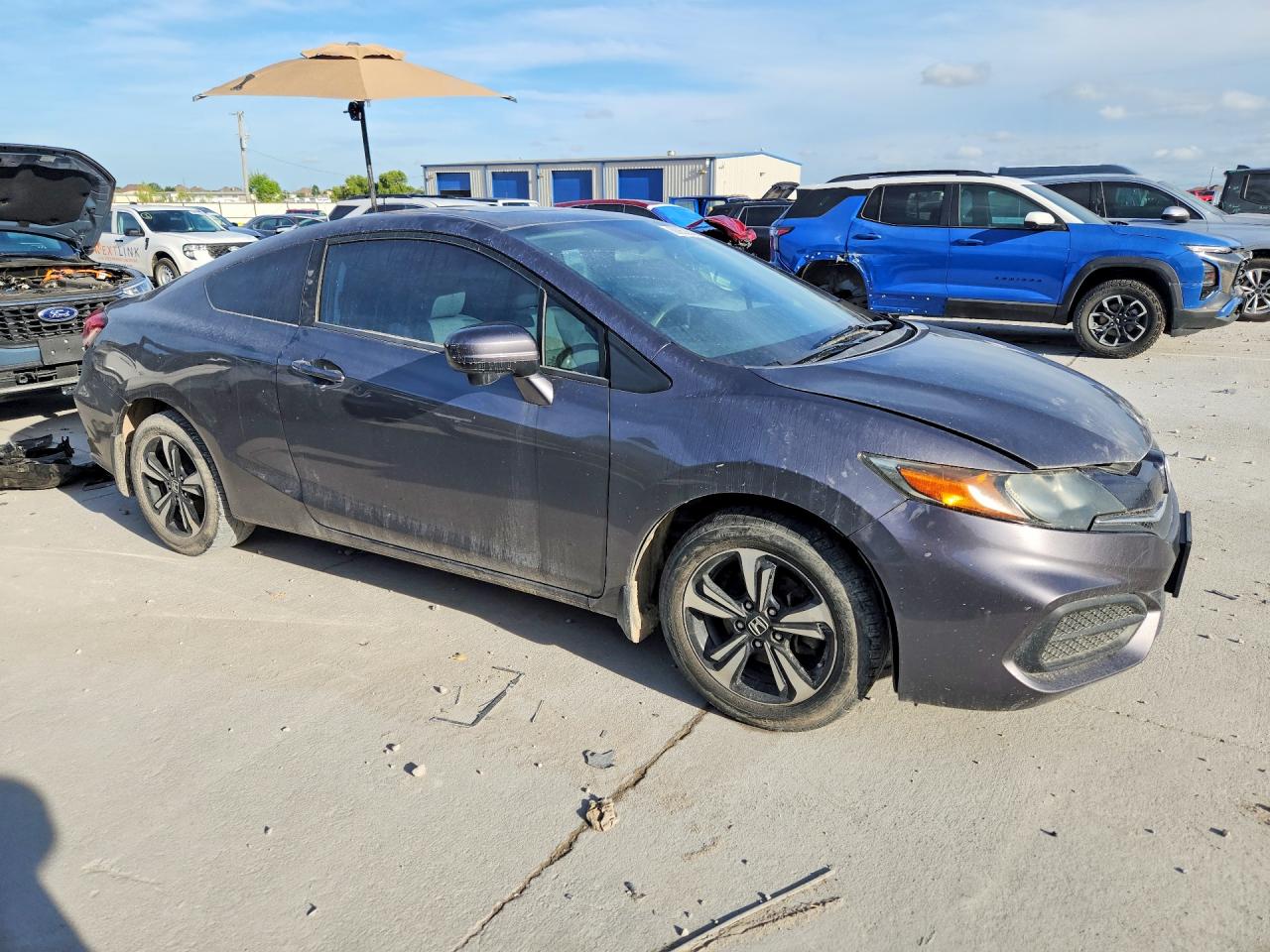 2014 Honda Civic Sedan Gray vin: 2HGFG3B87EH526740