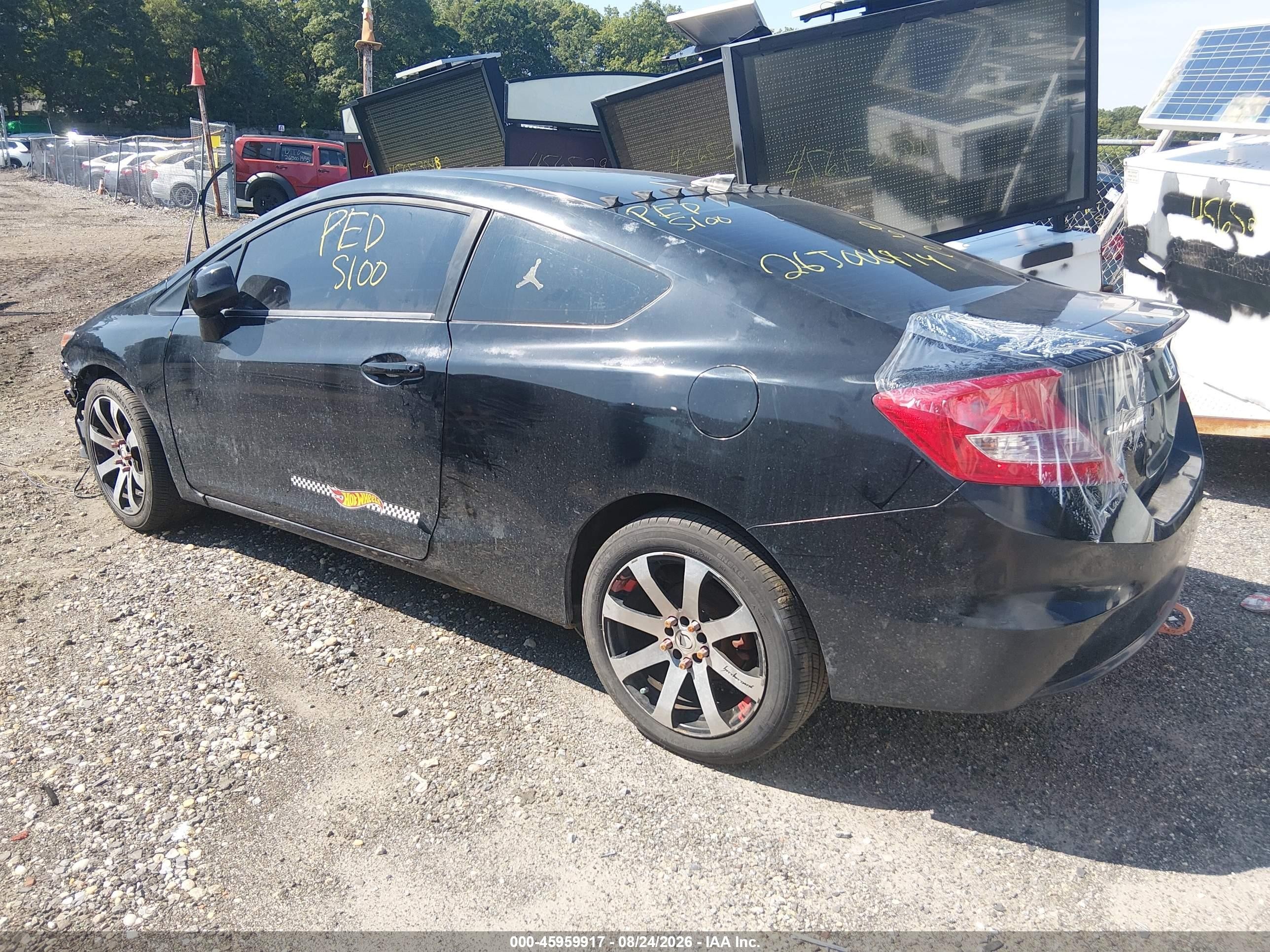 2012 Honda Civic Ex Black vin: 2HGFG3B88CH520507