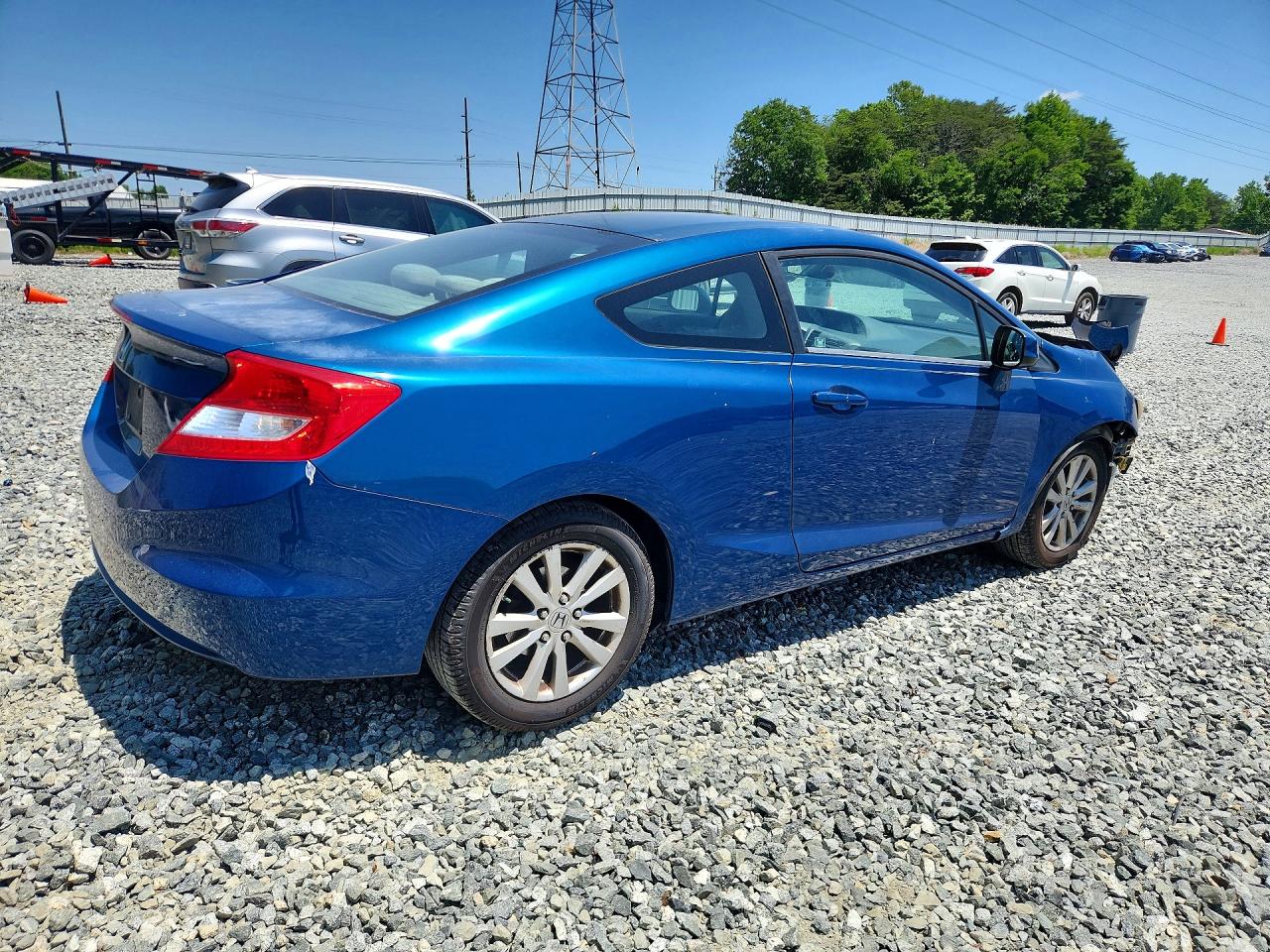 2012 Honda Civic Ex Синий vin: 2HGFG3B88CH520555