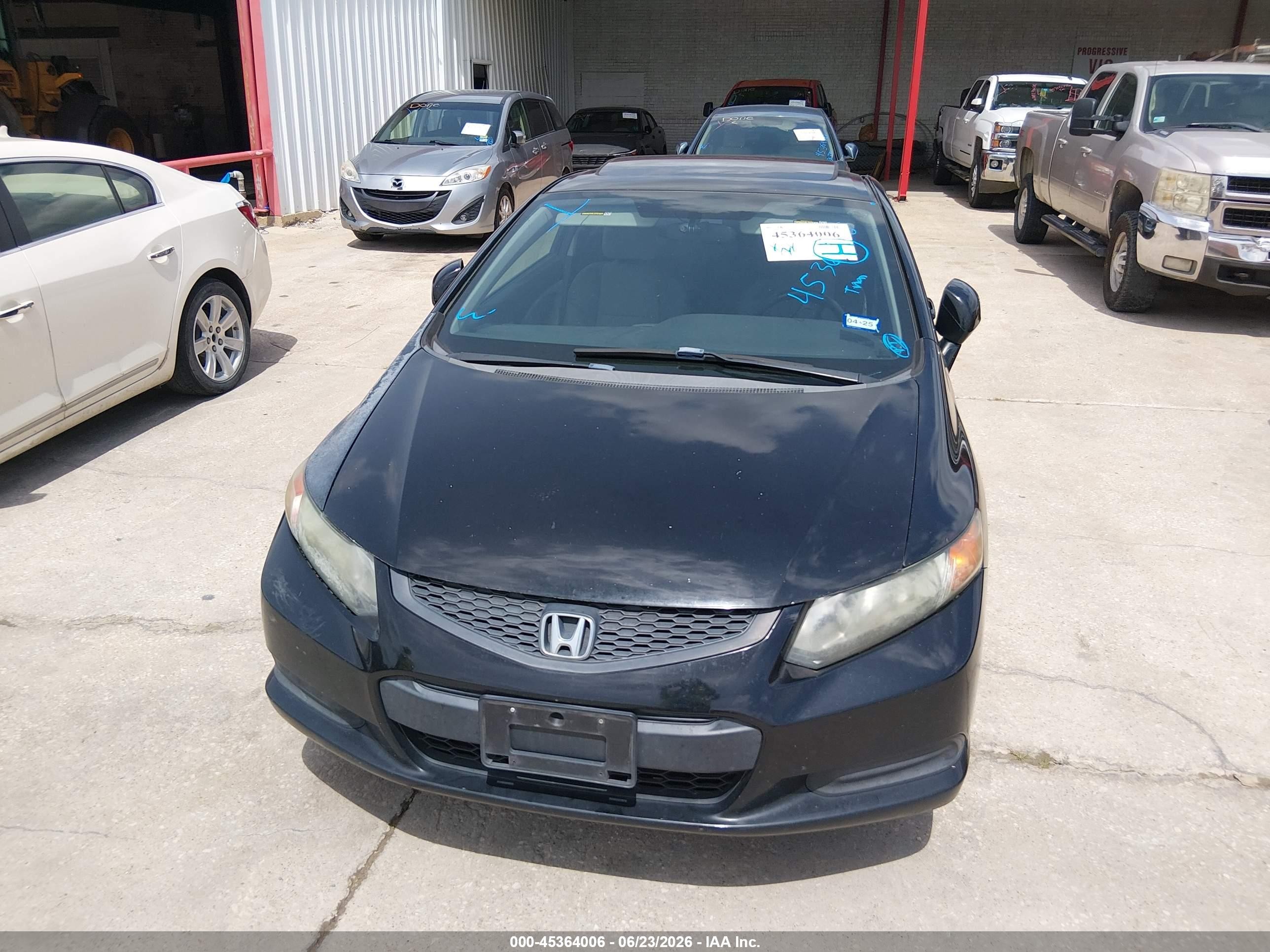 2012 Honda Civic Ex Black vin: 2HGFG3B88CH541437