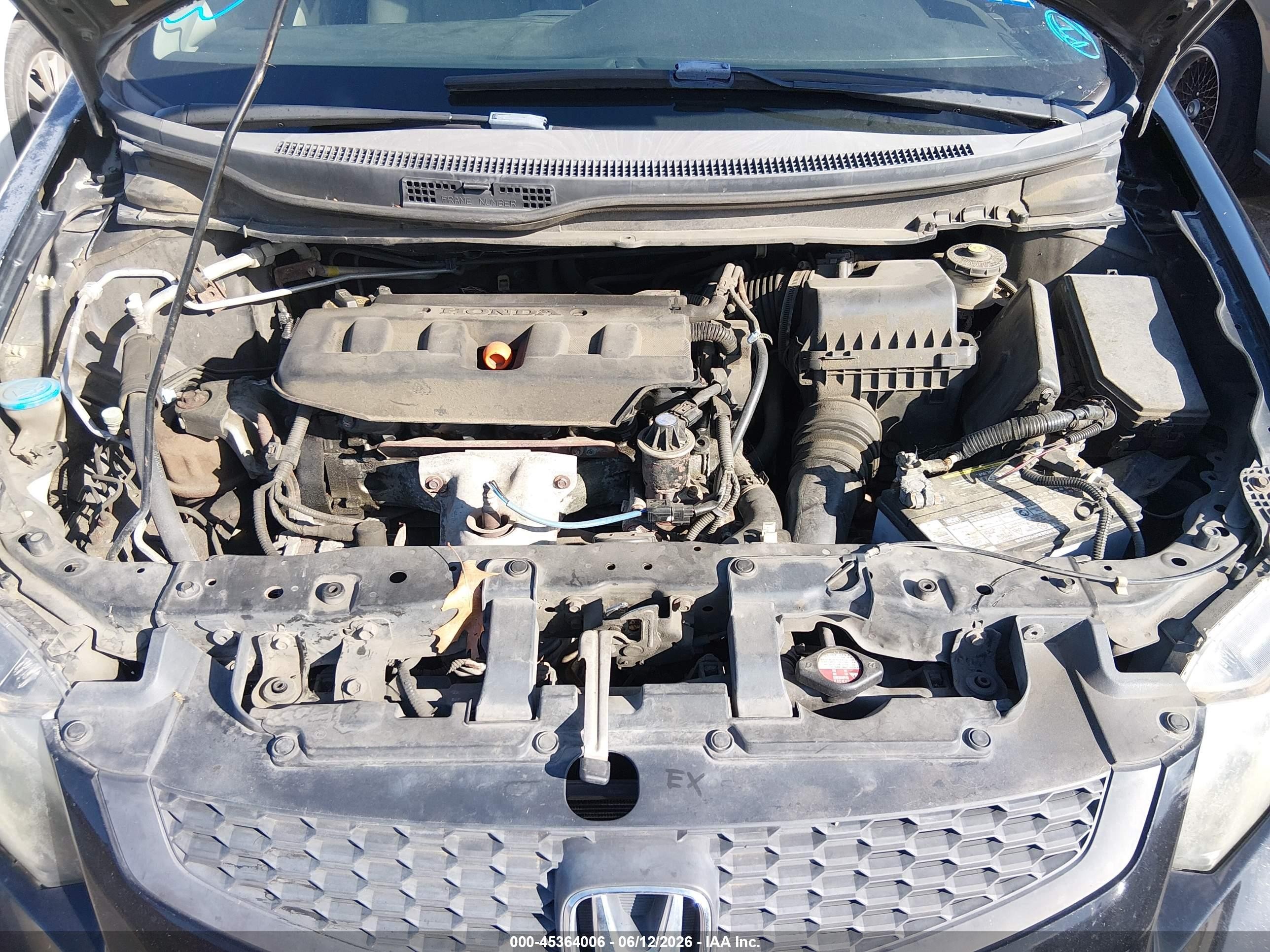 2012 Honda Civic Ex Black vin: 2HGFG3B88CH541437