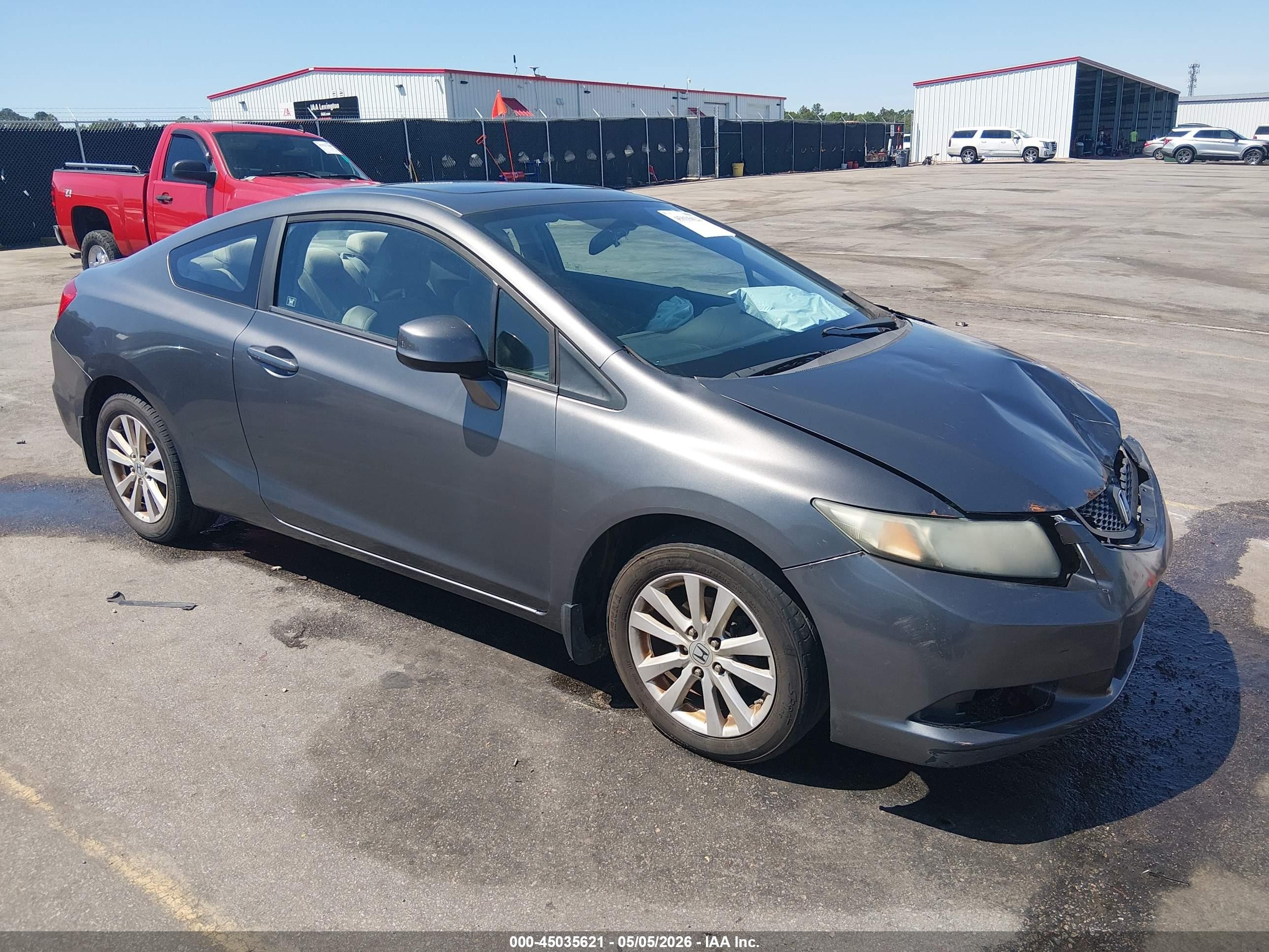 2012 Honda Civic Ex Gray vin: 2HGFG3B88CH565060