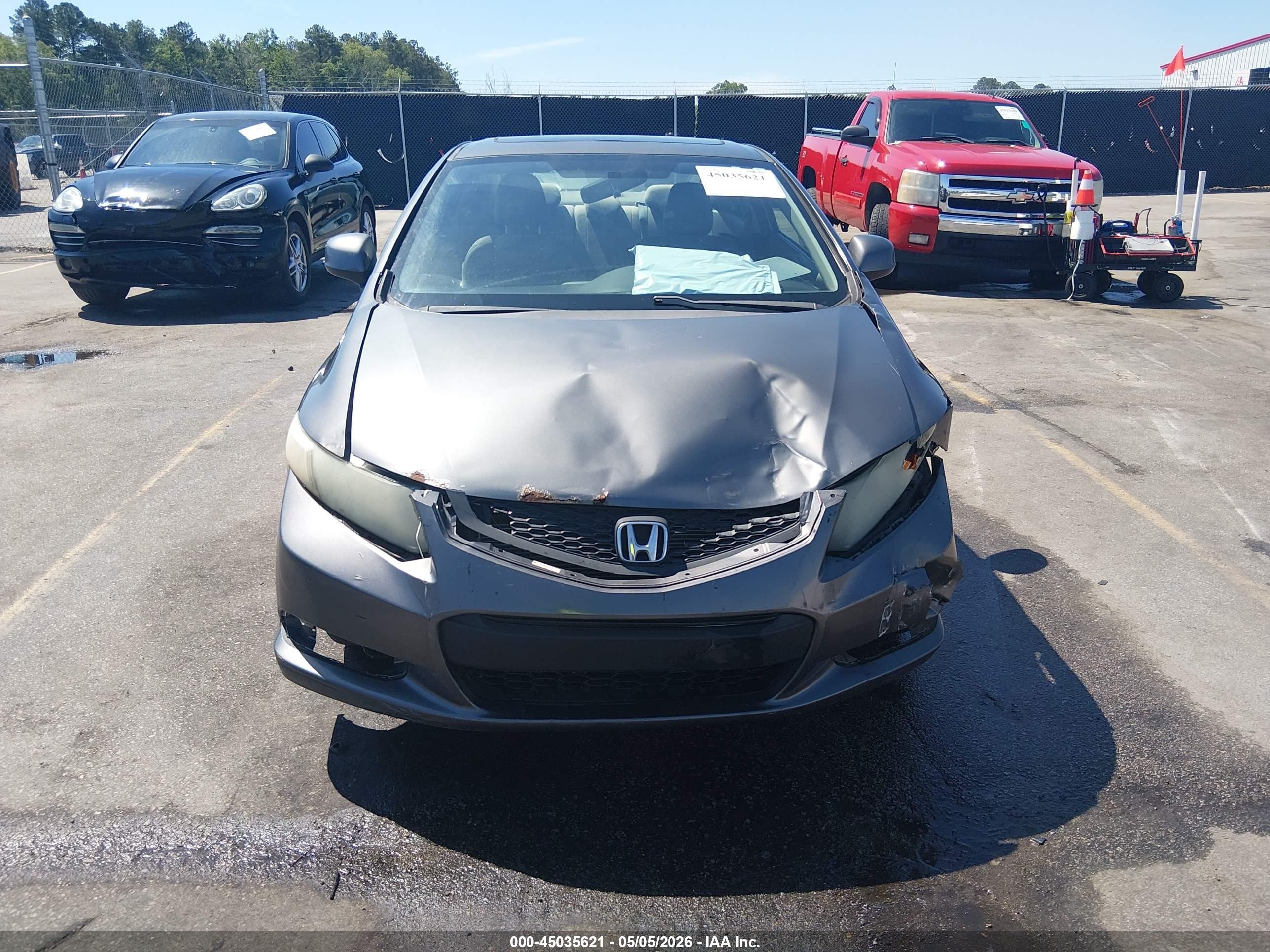 2012 Honda Civic Ex Gray vin: 2HGFG3B88CH565060