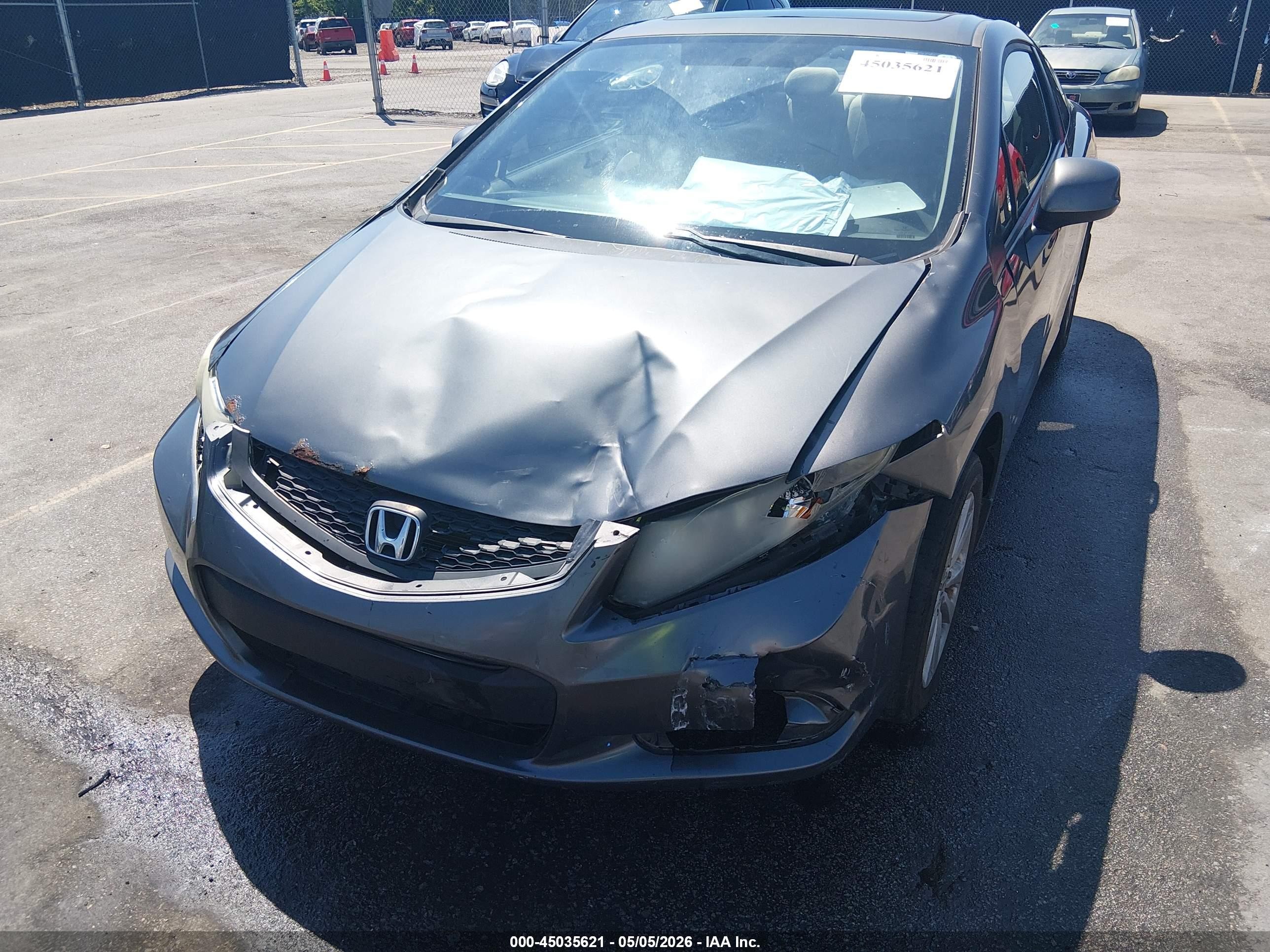 2012 Honda Civic Ex Gray vin: 2HGFG3B88CH565060