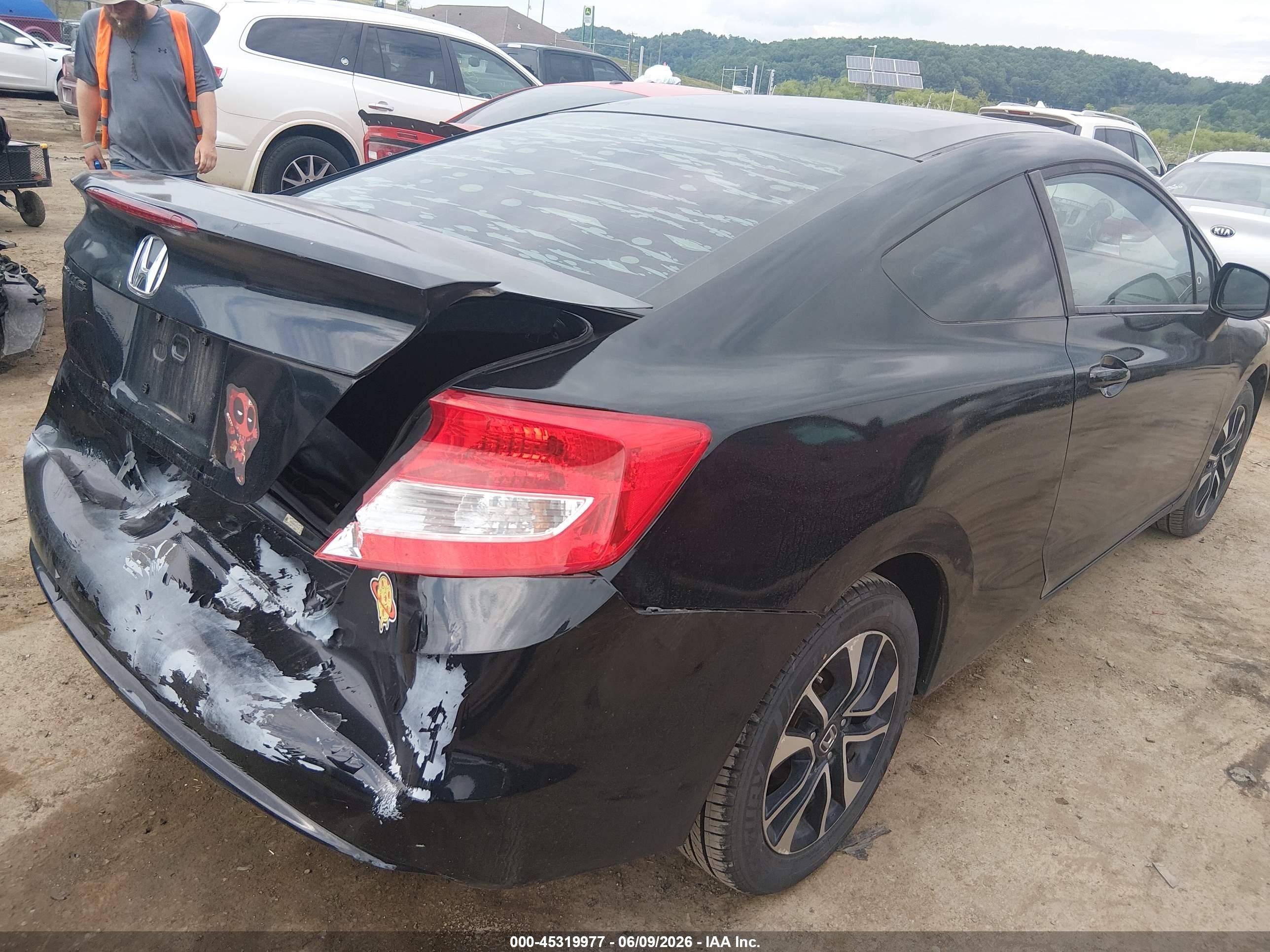 2013 Honda Civic Ex Black vin: 2HGFG3B88DH500744