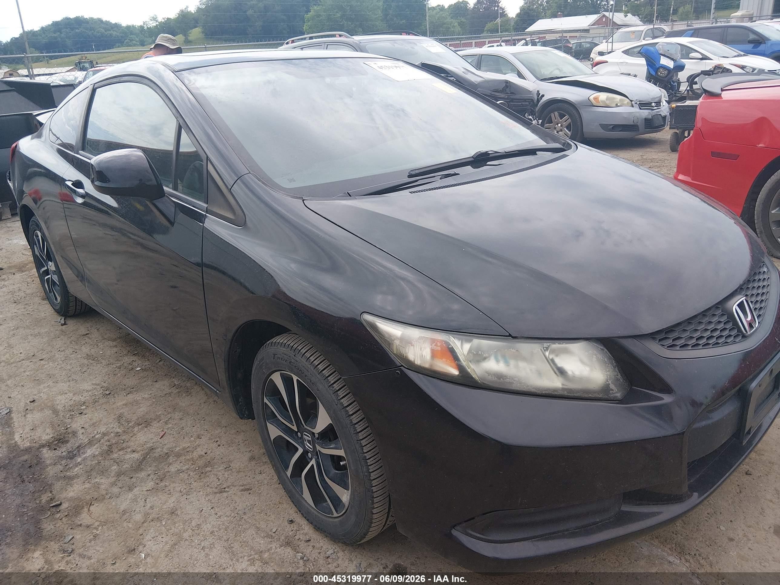 2013 Honda Civic Ex Black vin: 2HGFG3B88DH500744