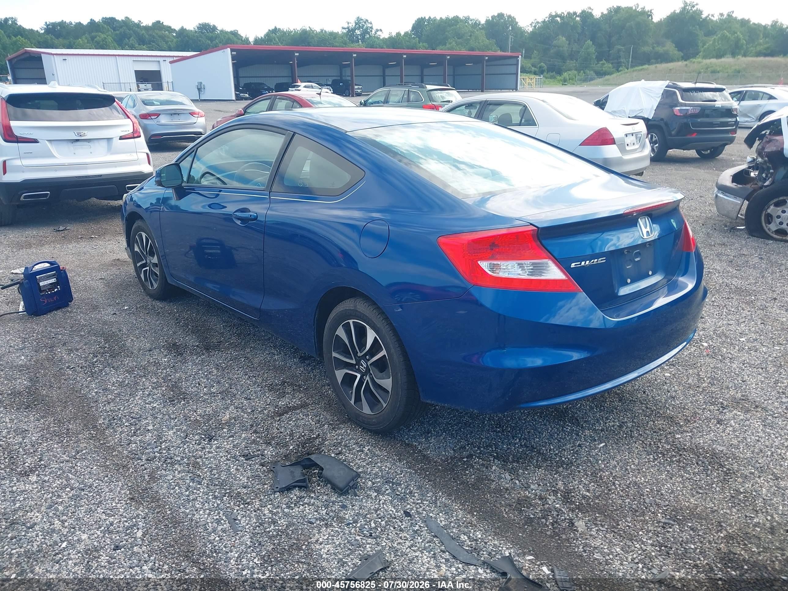 2013 Honda Civic Ex Blue vin: 2HGFG3B88DH506270