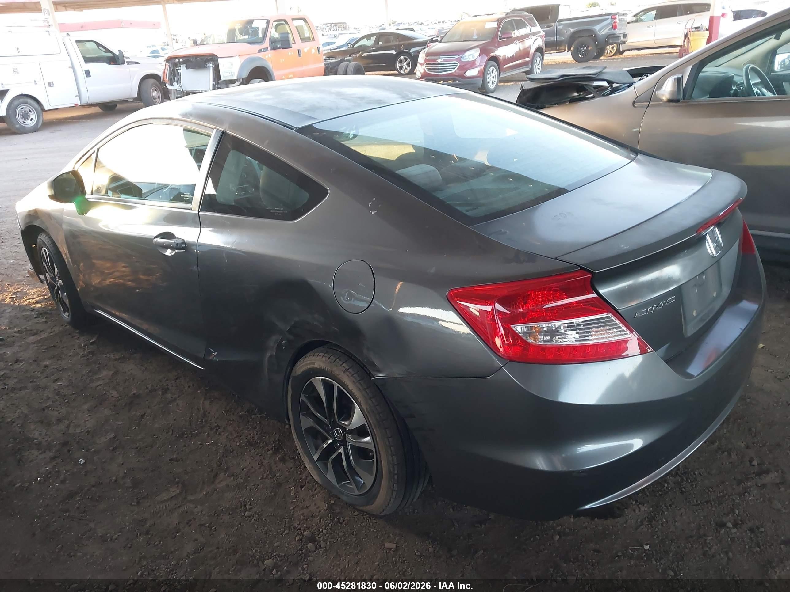 2013 Honda Civic Ex Gray vin: 2HGFG3B88DH517995