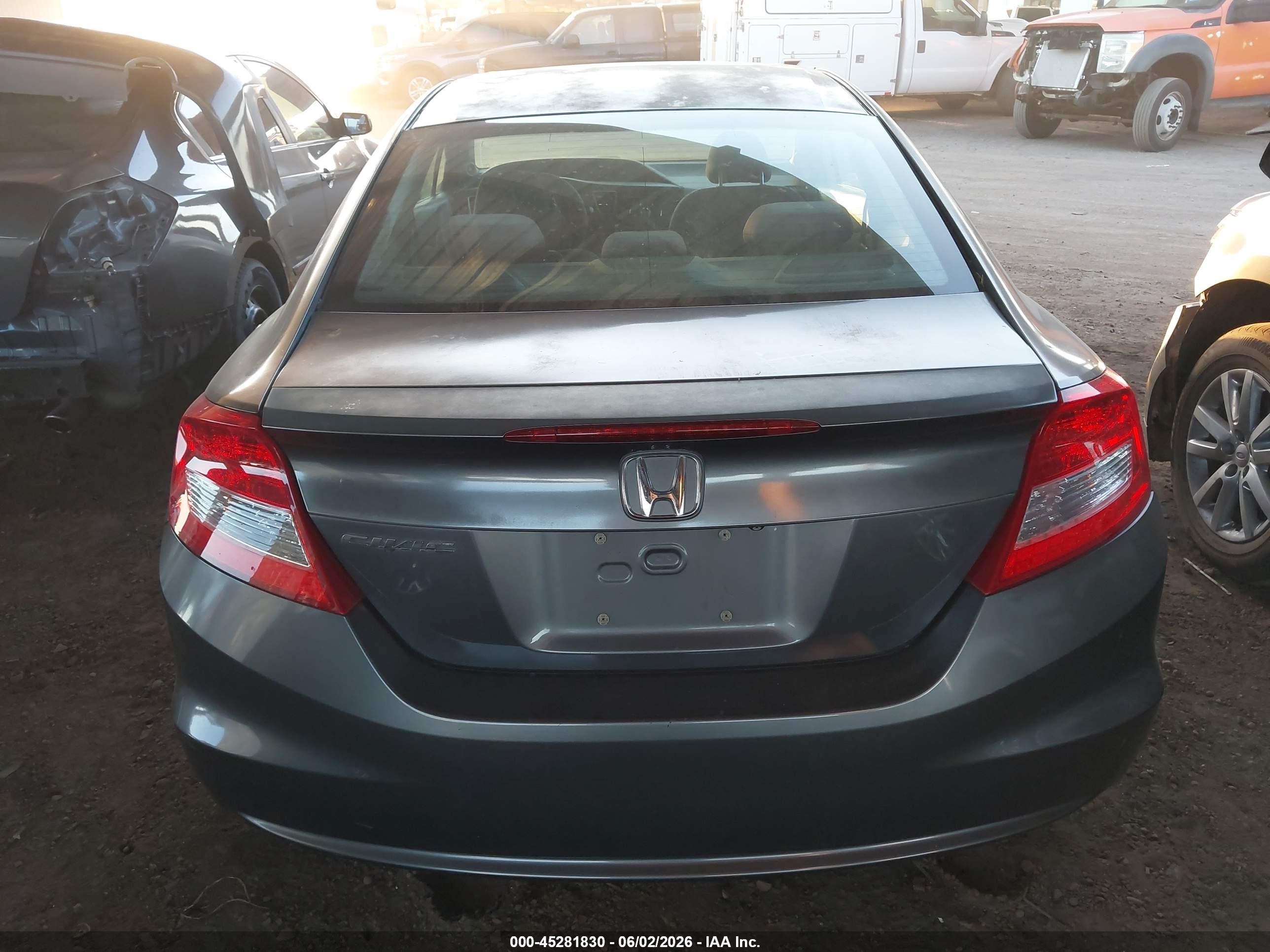 2013 Honda Civic Ex Gray vin: 2HGFG3B88DH517995