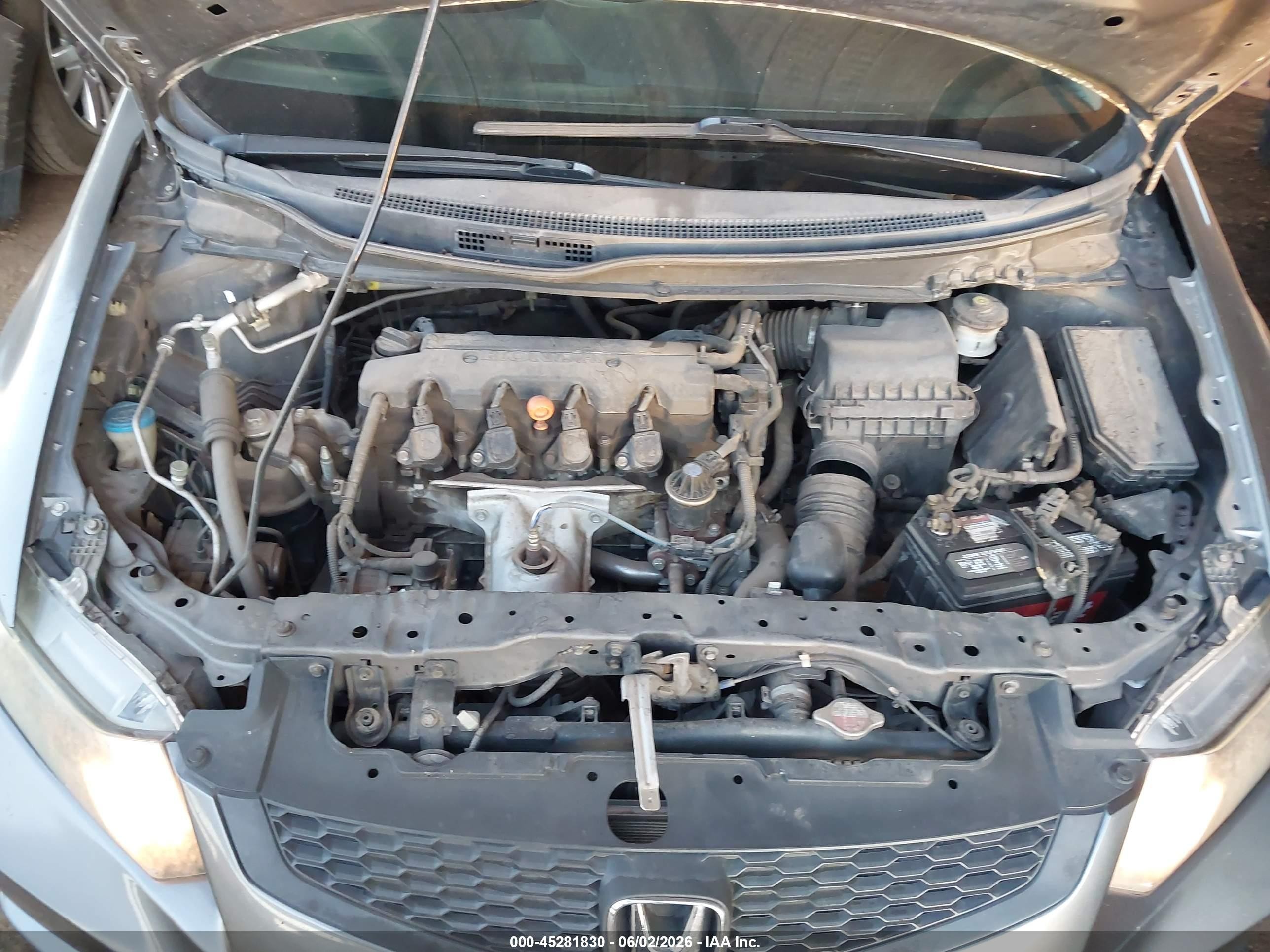 2013 Honda Civic Ex Gray vin: 2HGFG3B88DH517995