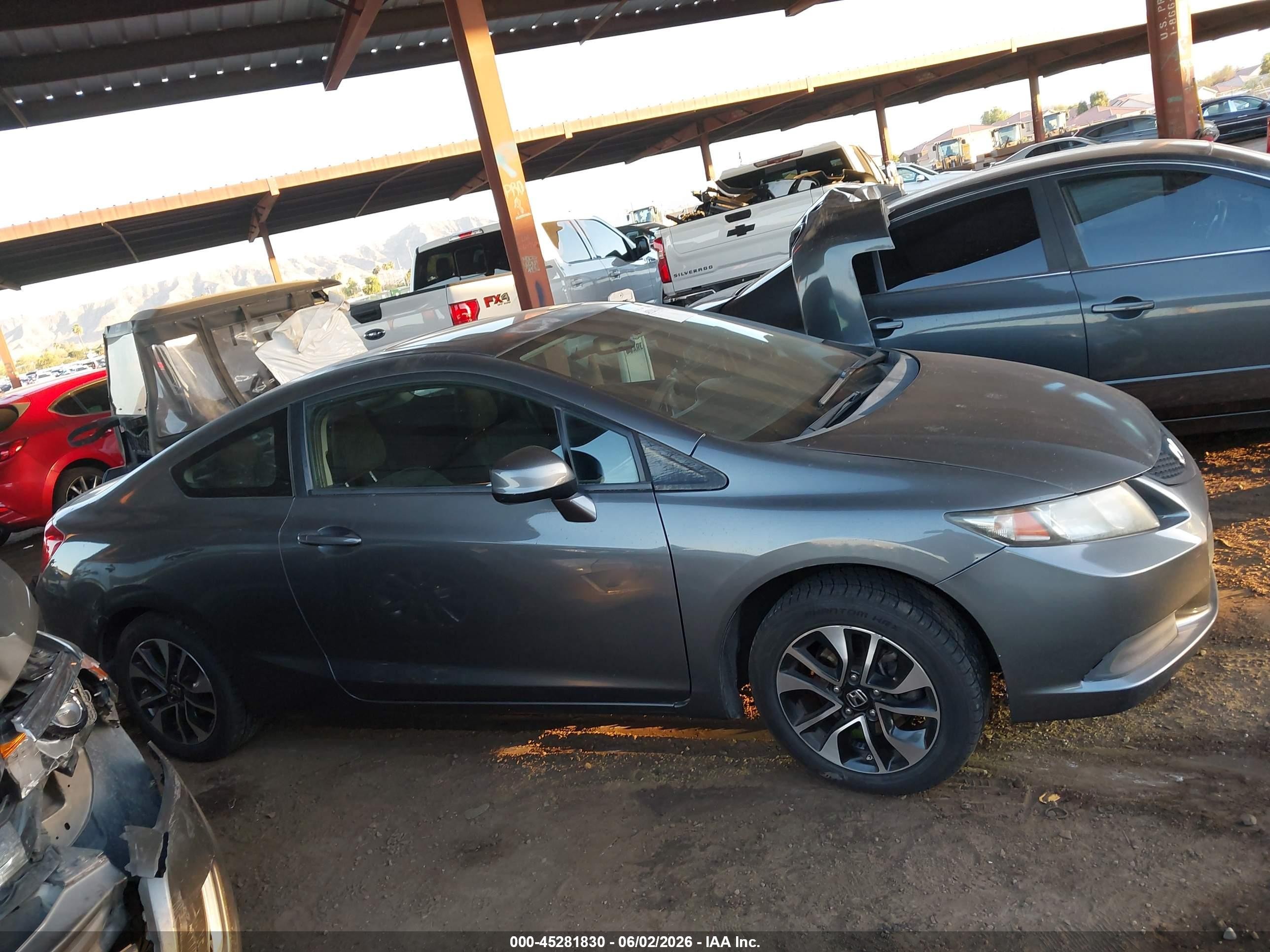 2013 Honda Civic Ex Gray vin: 2HGFG3B88DH517995