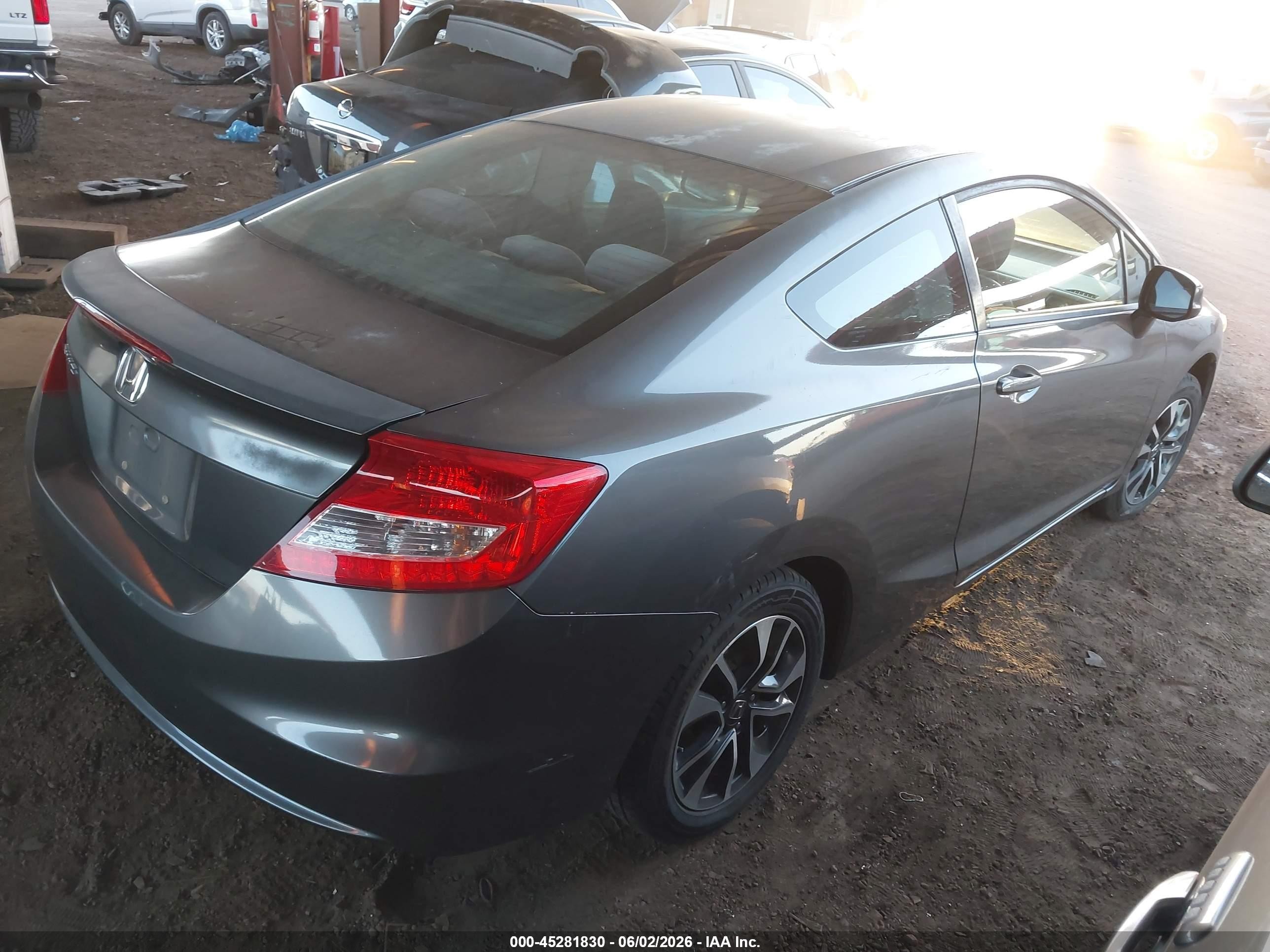 2013 Honda Civic Ex Gray vin: 2HGFG3B88DH517995