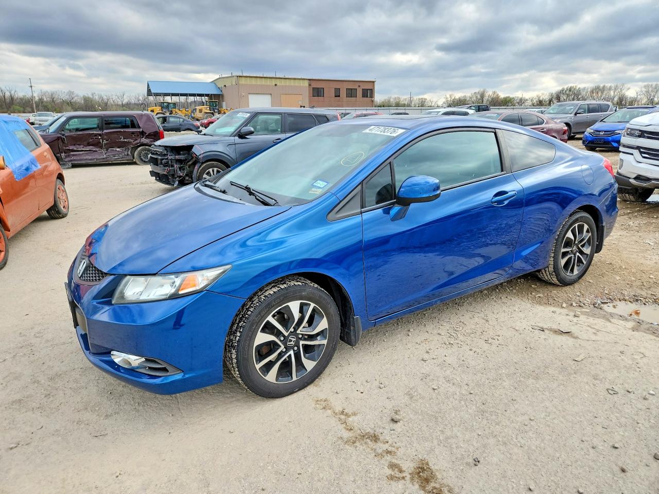 2013 Honda Civic Ex Blue vin: 2HGFG3B88DH520279