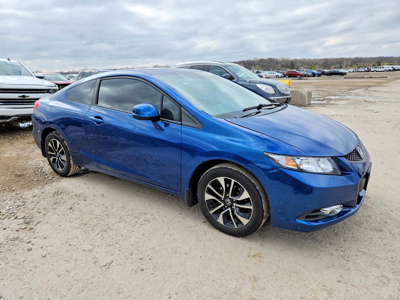 2013 Honda Civic Ex Blue vin: 2HGFG3B88DH520279