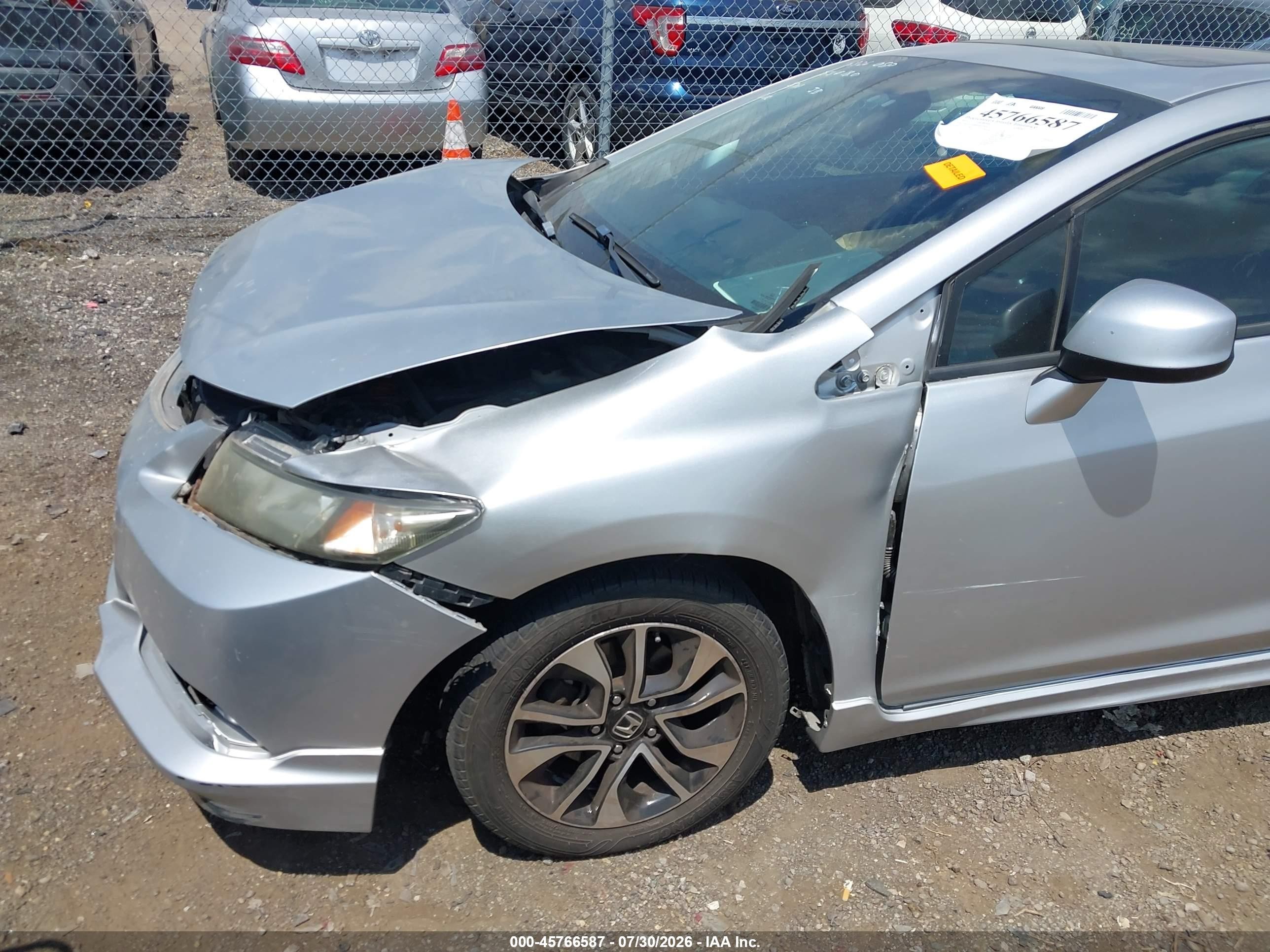 2013 Honda Civic Ex Серебряный vin: 2HGFG3B88DH522856