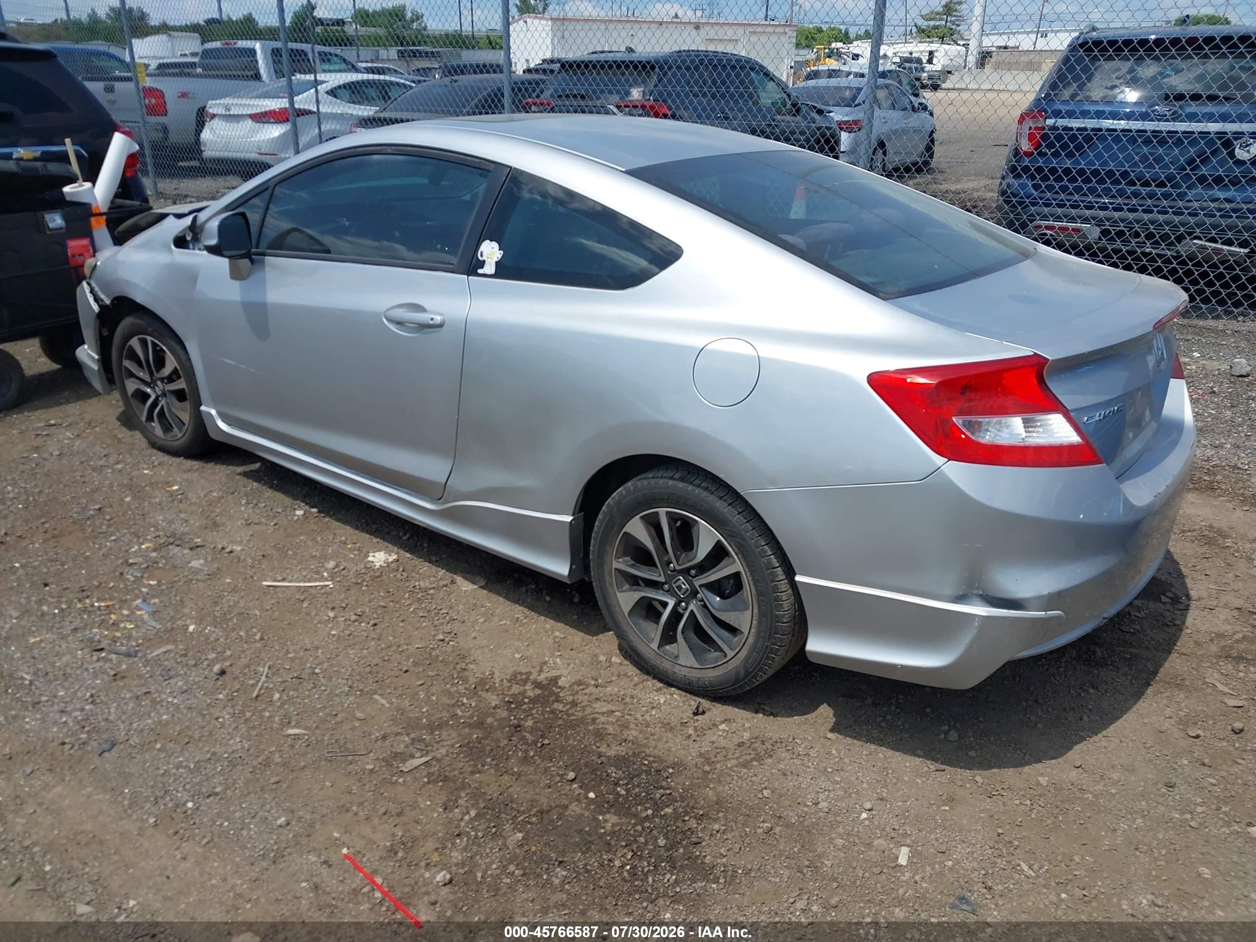 2013 Honda Civic Ex Серебряный vin: 2HGFG3B88DH522856