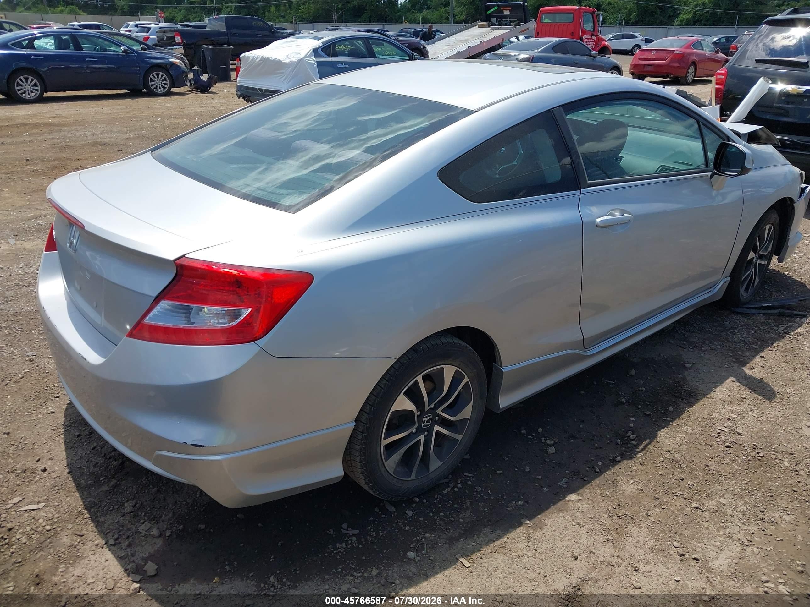 2013 Honda Civic Ex Серебряный vin: 2HGFG3B88DH522856