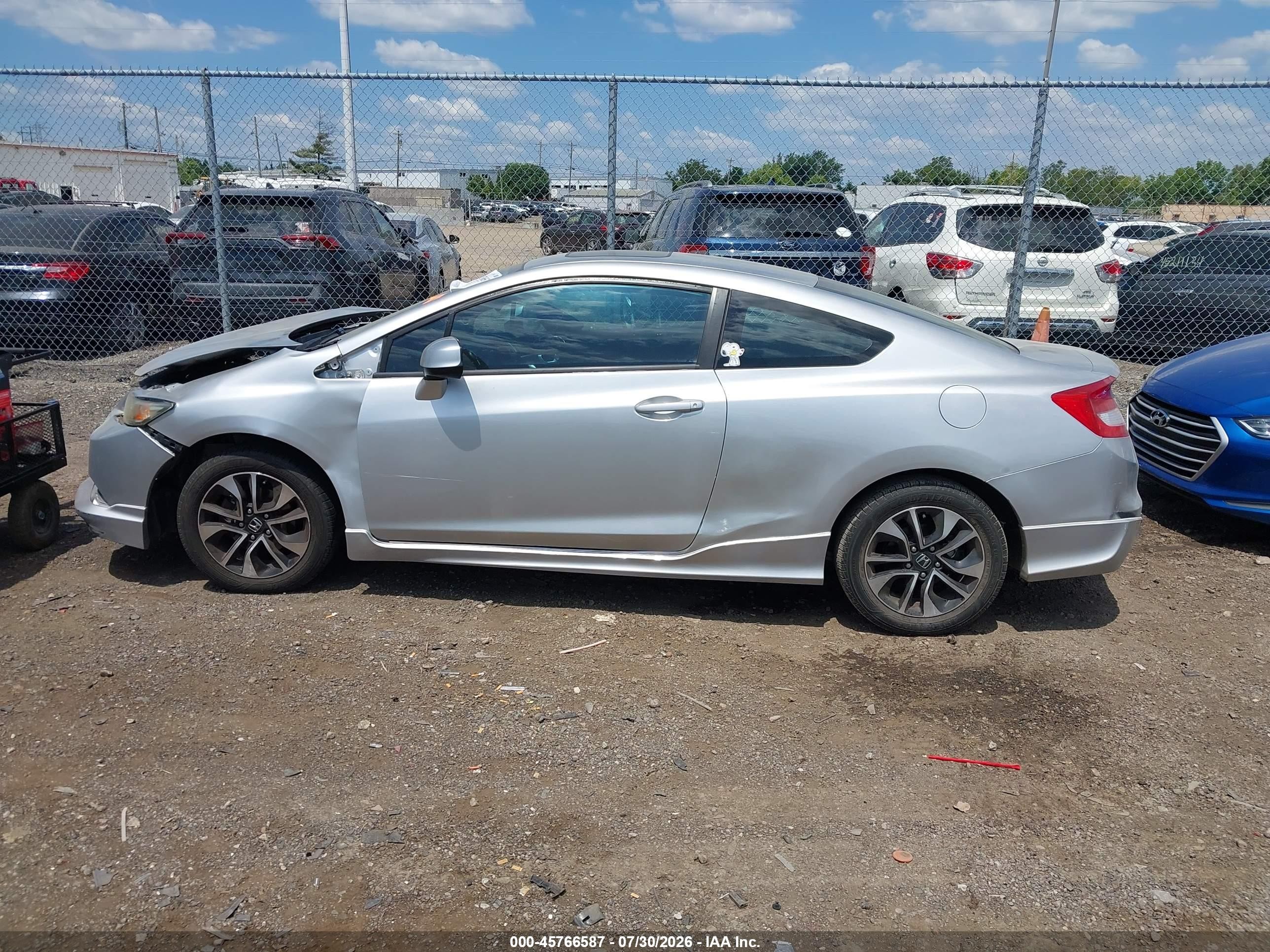 2013 Honda Civic Ex Серебряный vin: 2HGFG3B88DH522856