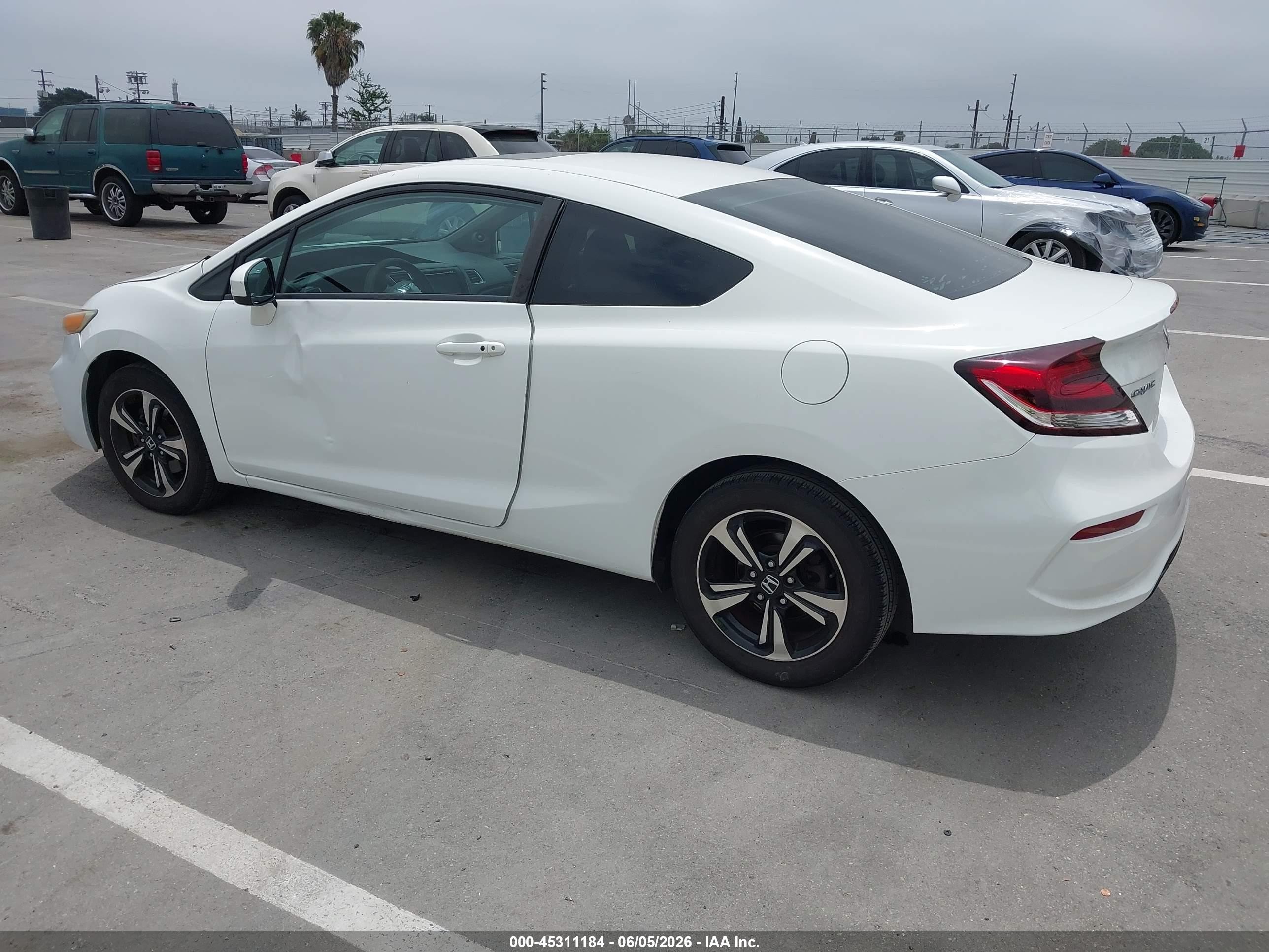 2015 Honda Civic Ex White vin: 2HGFG3B88FH510936