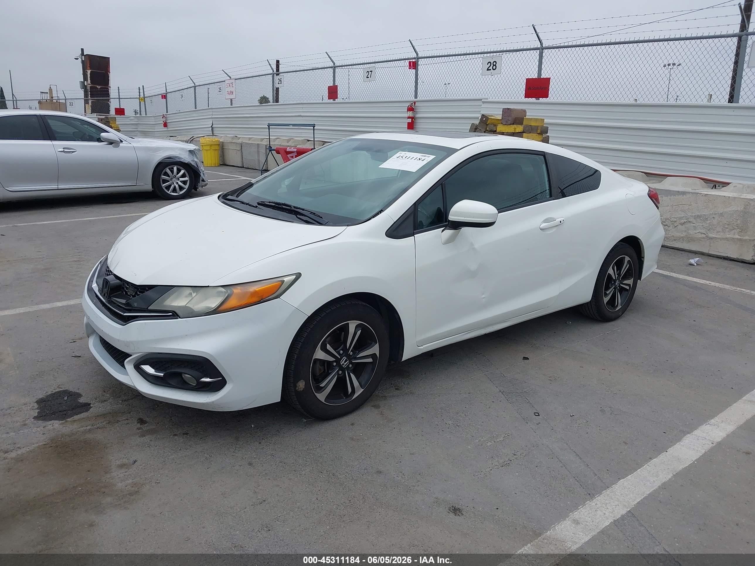 2015 Honda Civic Ex White vin: 2HGFG3B88FH510936