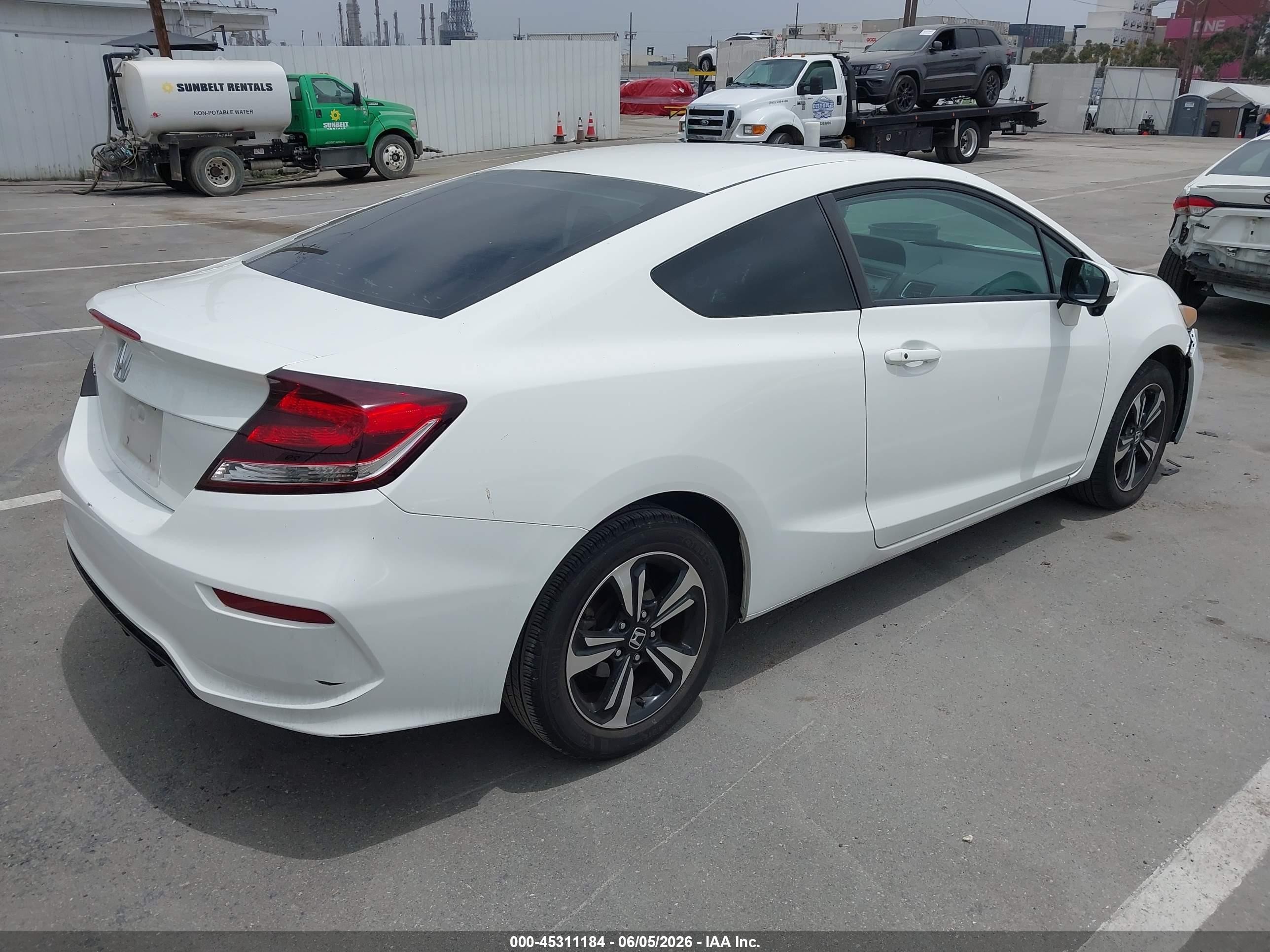 2015 Honda Civic Ex White vin: 2HGFG3B88FH510936