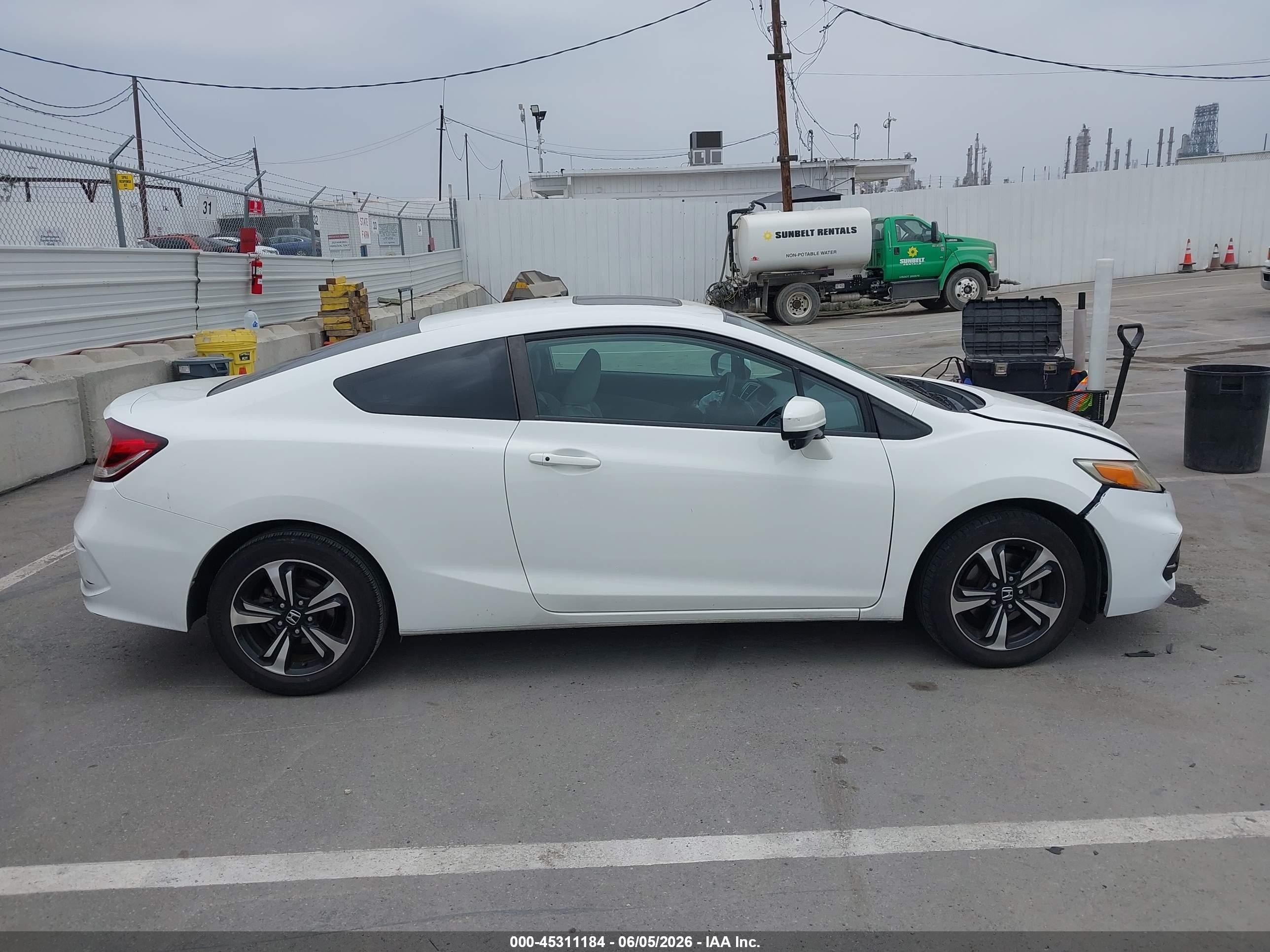 2015 Honda Civic Ex White vin: 2HGFG3B88FH510936