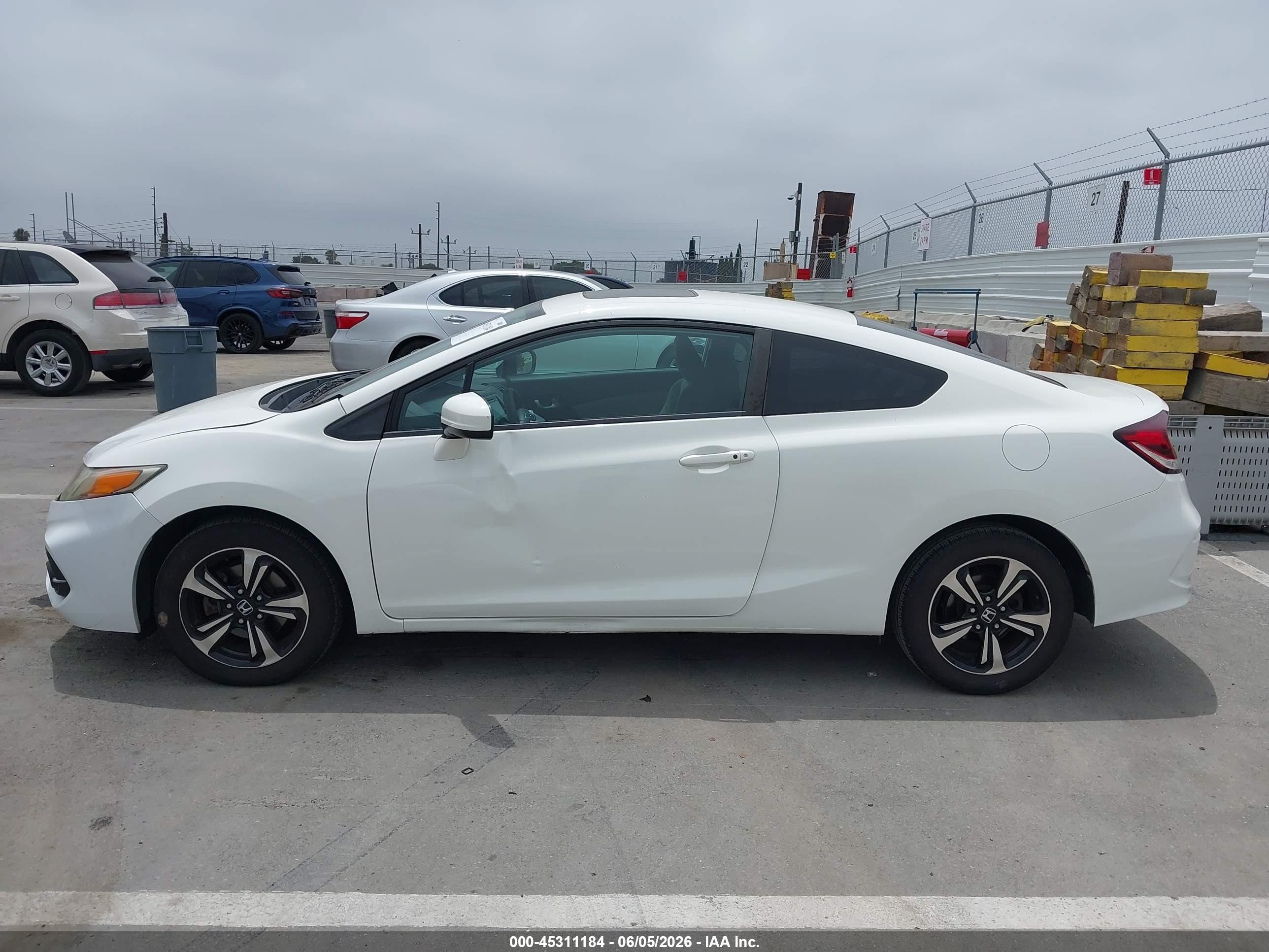 2015 Honda Civic Ex White vin: 2HGFG3B88FH510936