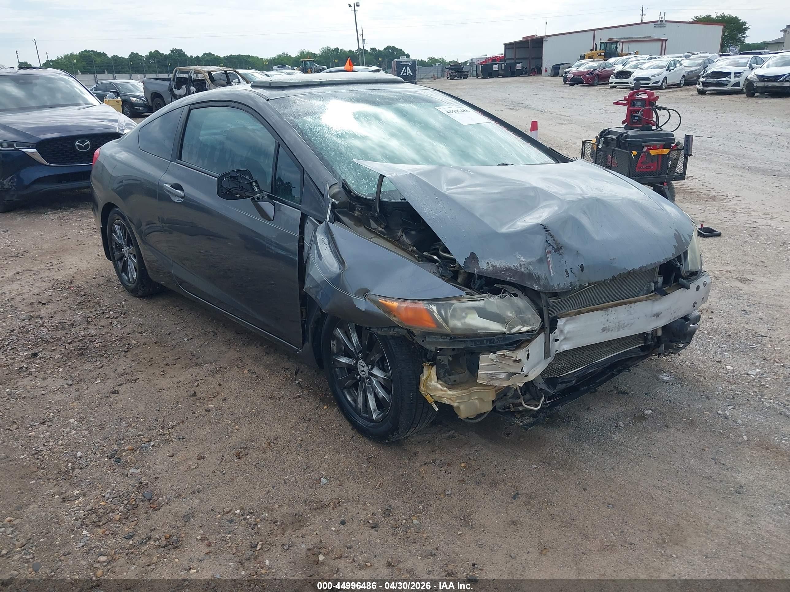 2012 Honda Civic Ex Gray vin: 2HGFG3B89CH506633