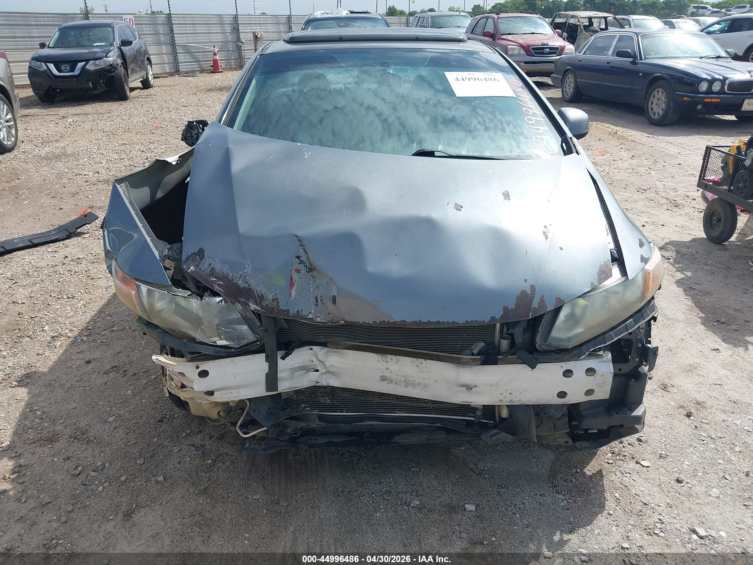 2012 Honda Civic Ex Gray vin: 2HGFG3B89CH506633