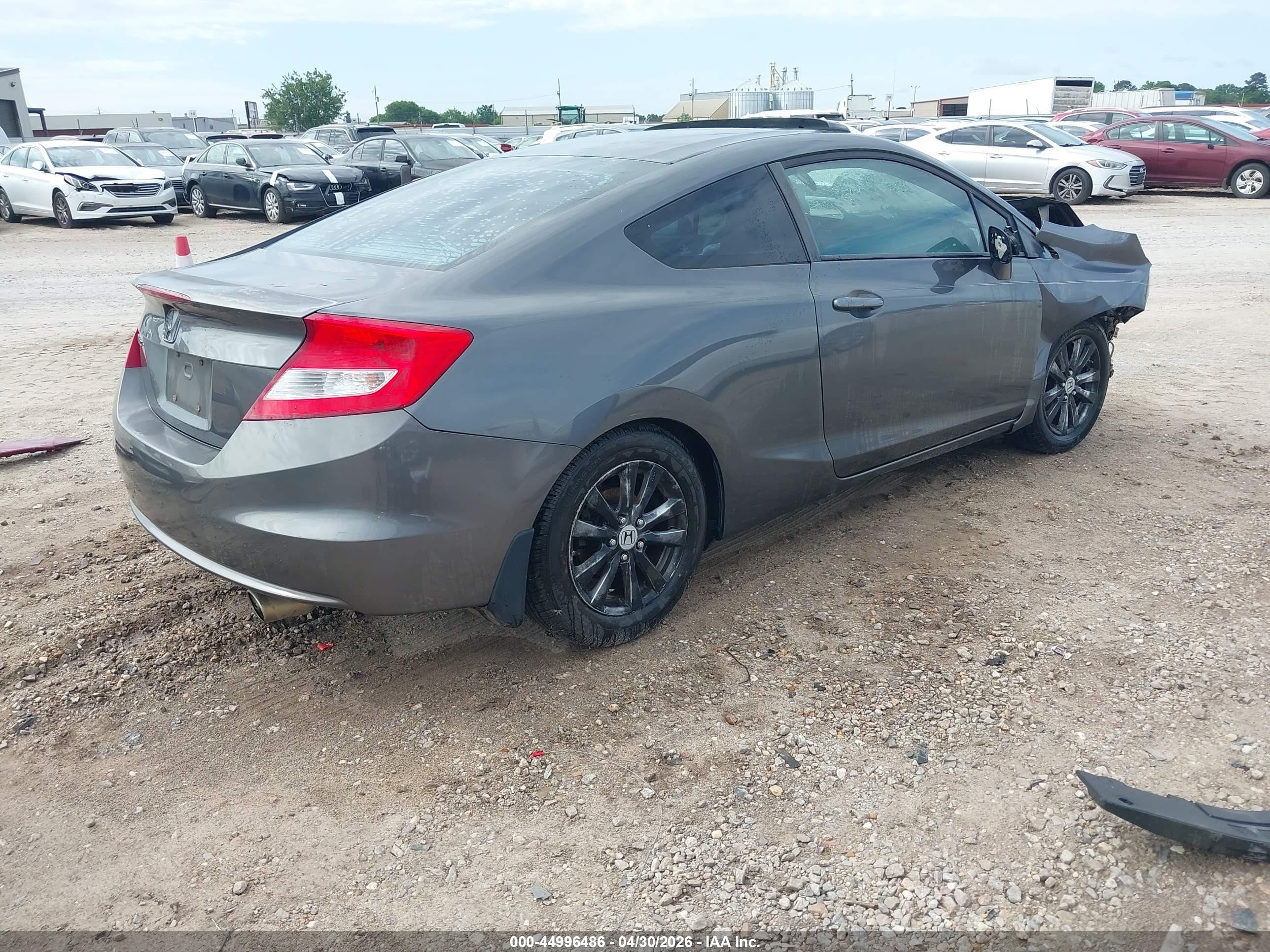 2012 Honda Civic Ex Gray vin: 2HGFG3B89CH506633