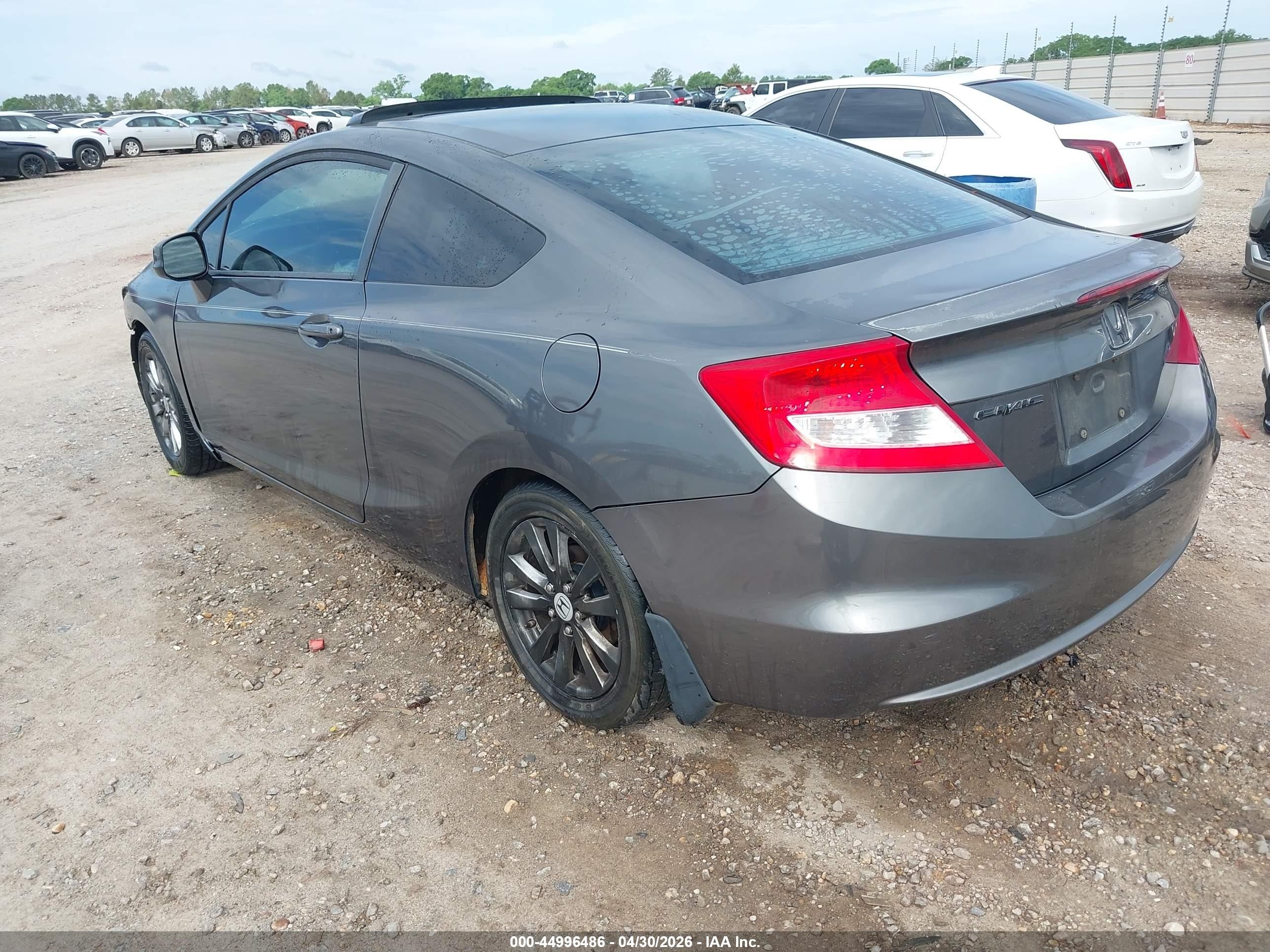 2012 Honda Civic Ex Gray vin: 2HGFG3B89CH506633