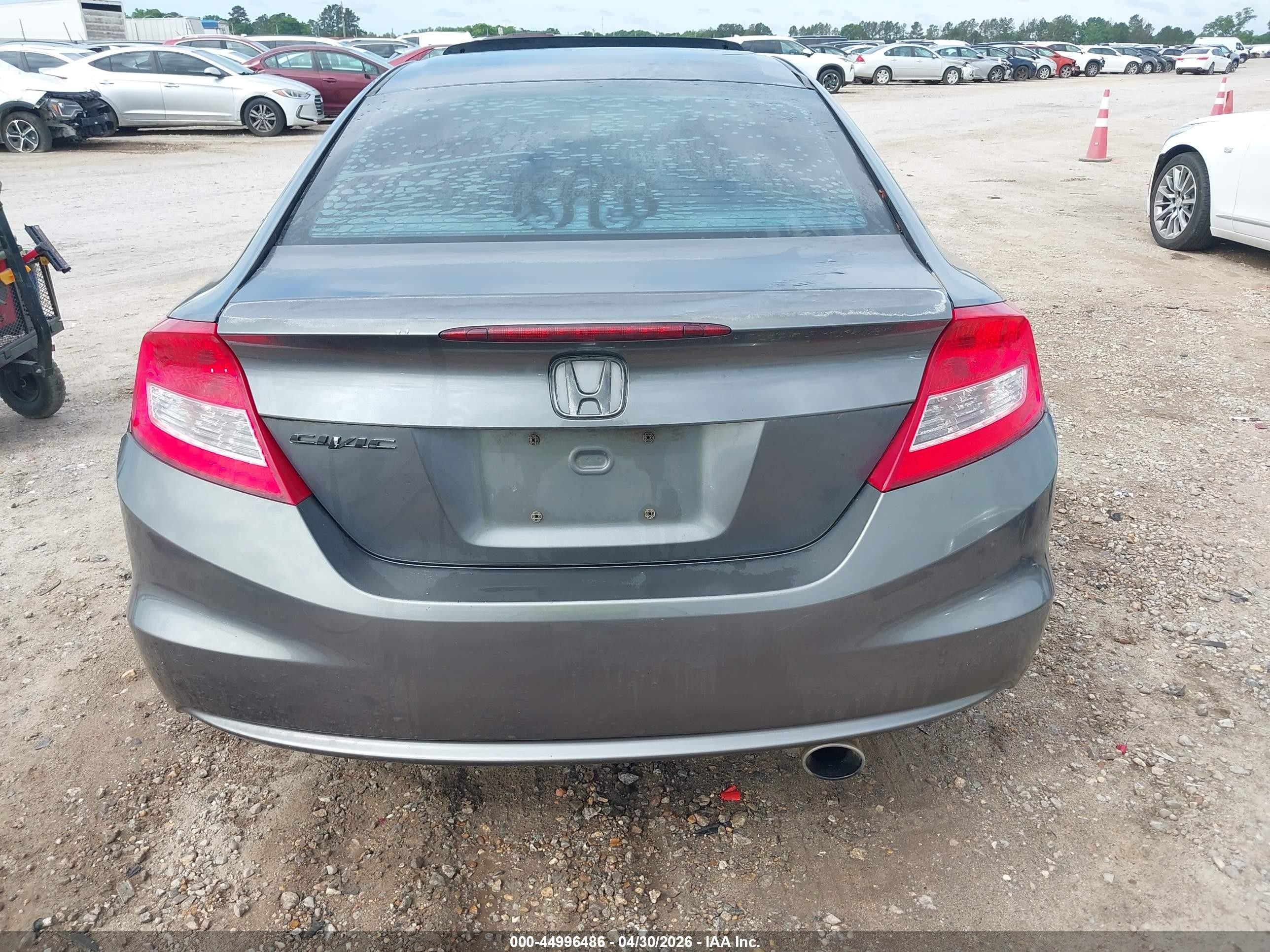 2012 Honda Civic Ex Gray vin: 2HGFG3B89CH506633