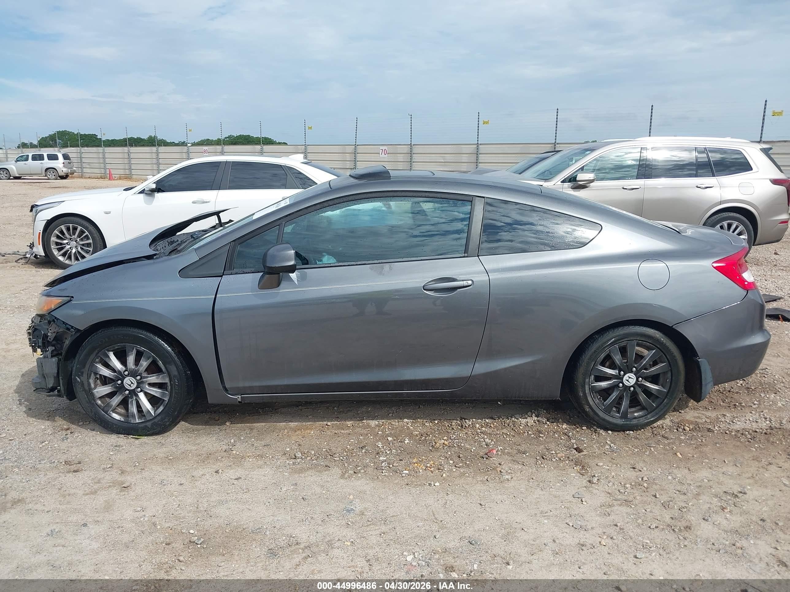 2012 Honda Civic Ex Gray vin: 2HGFG3B89CH506633