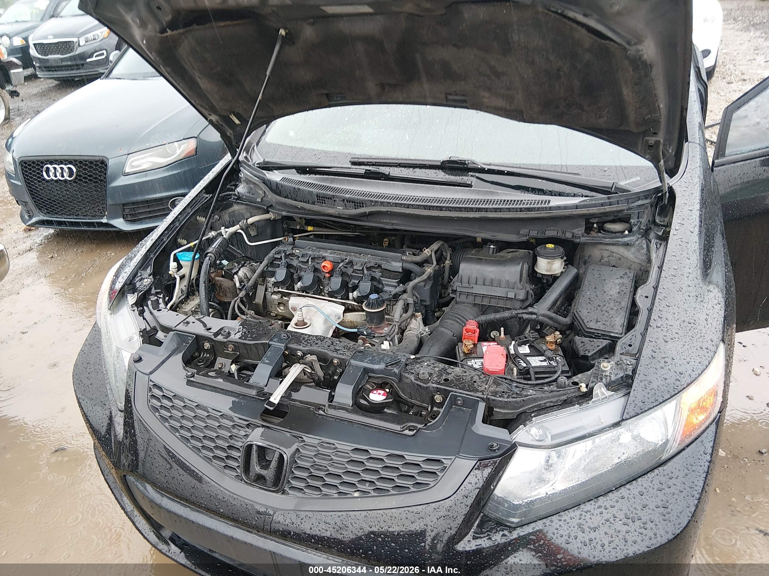 2012 Honda Civic Ex Черный vin: 2HGFG3B89CH531502