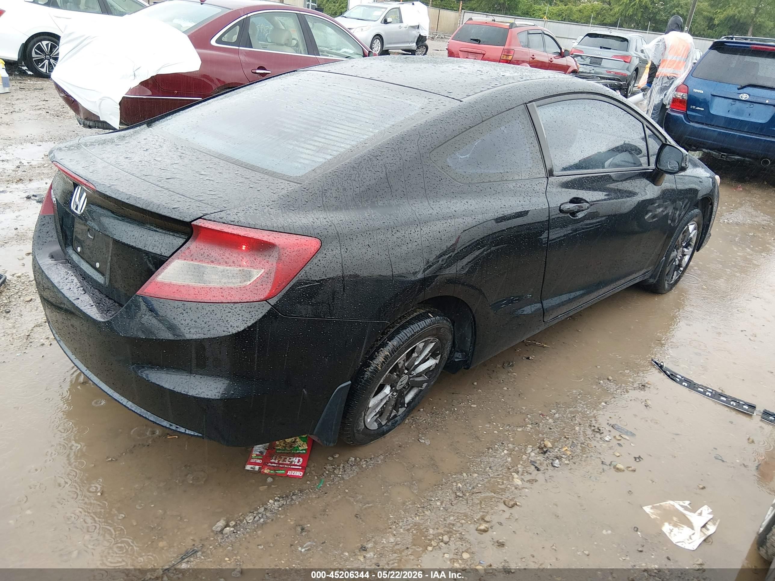 2012 Honda Civic Ex Черный vin: 2HGFG3B89CH531502