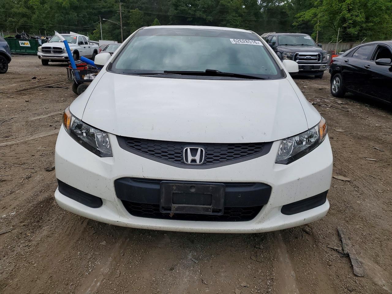 2012 Honda Civic Ex White vin: 2HGFG3B89CH536487