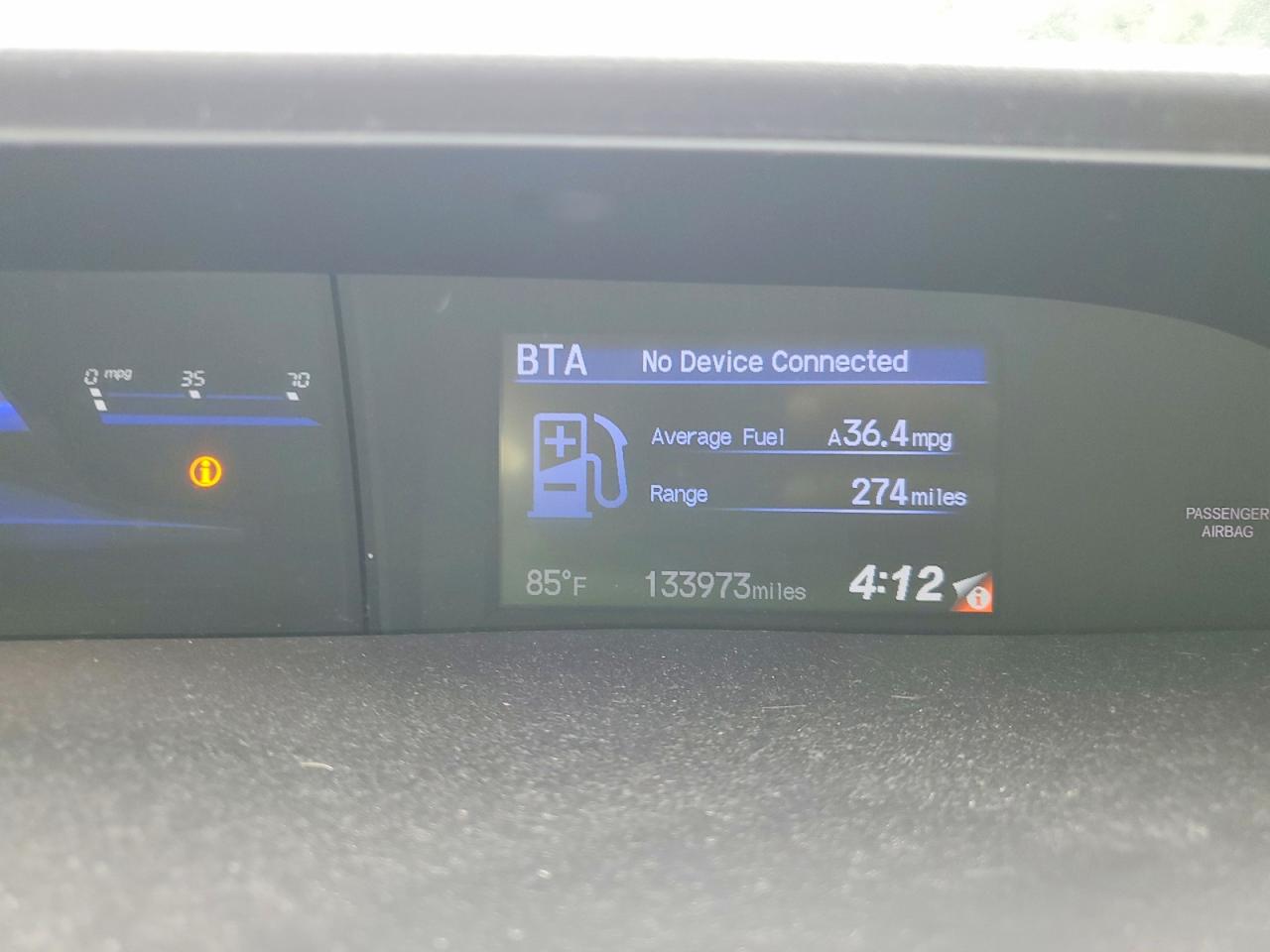 2012 Honda Civic Ex White vin: 2HGFG3B89CH536487
