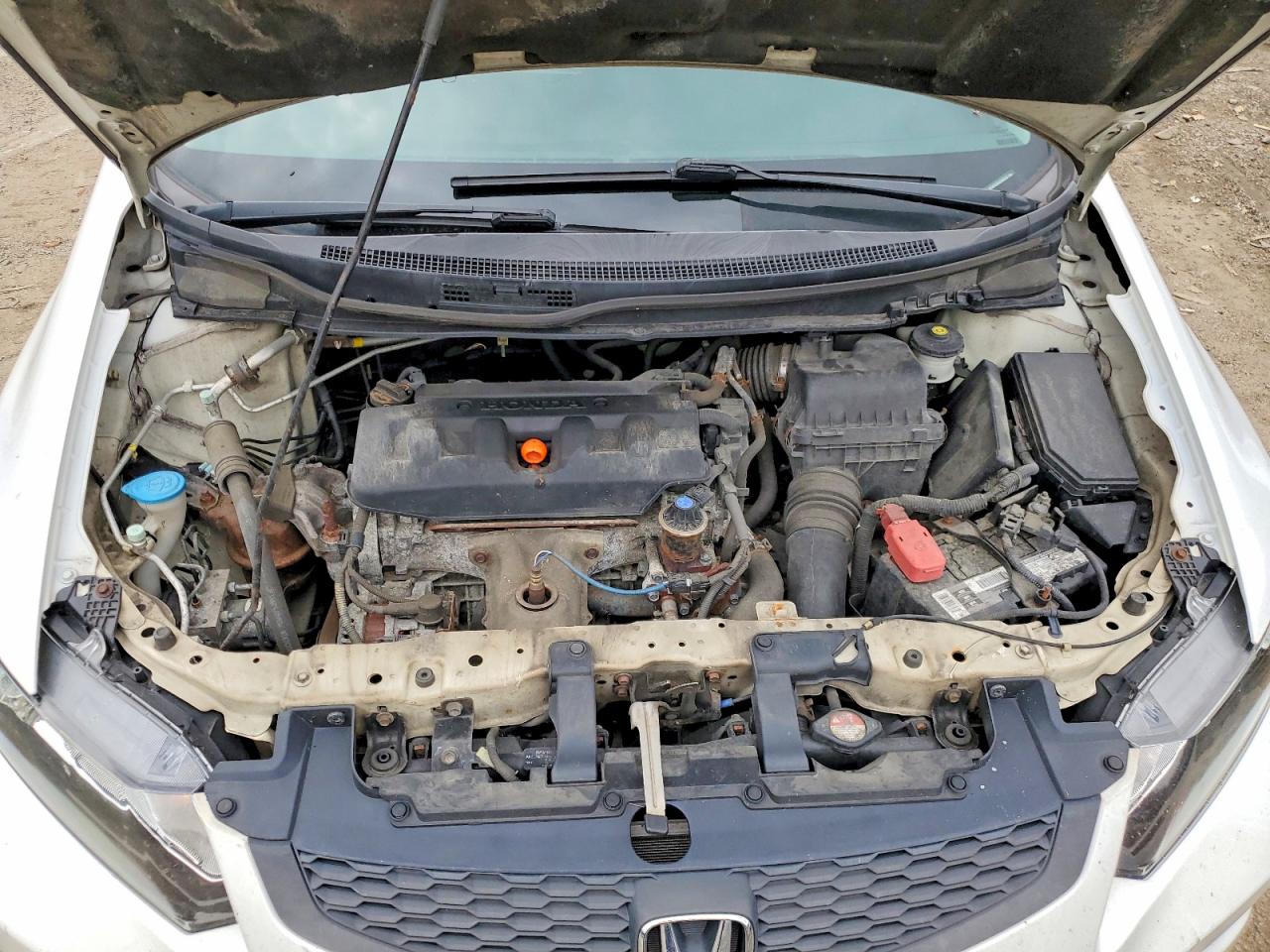 2012 Honda Civic Ex White vin: 2HGFG3B89CH536487