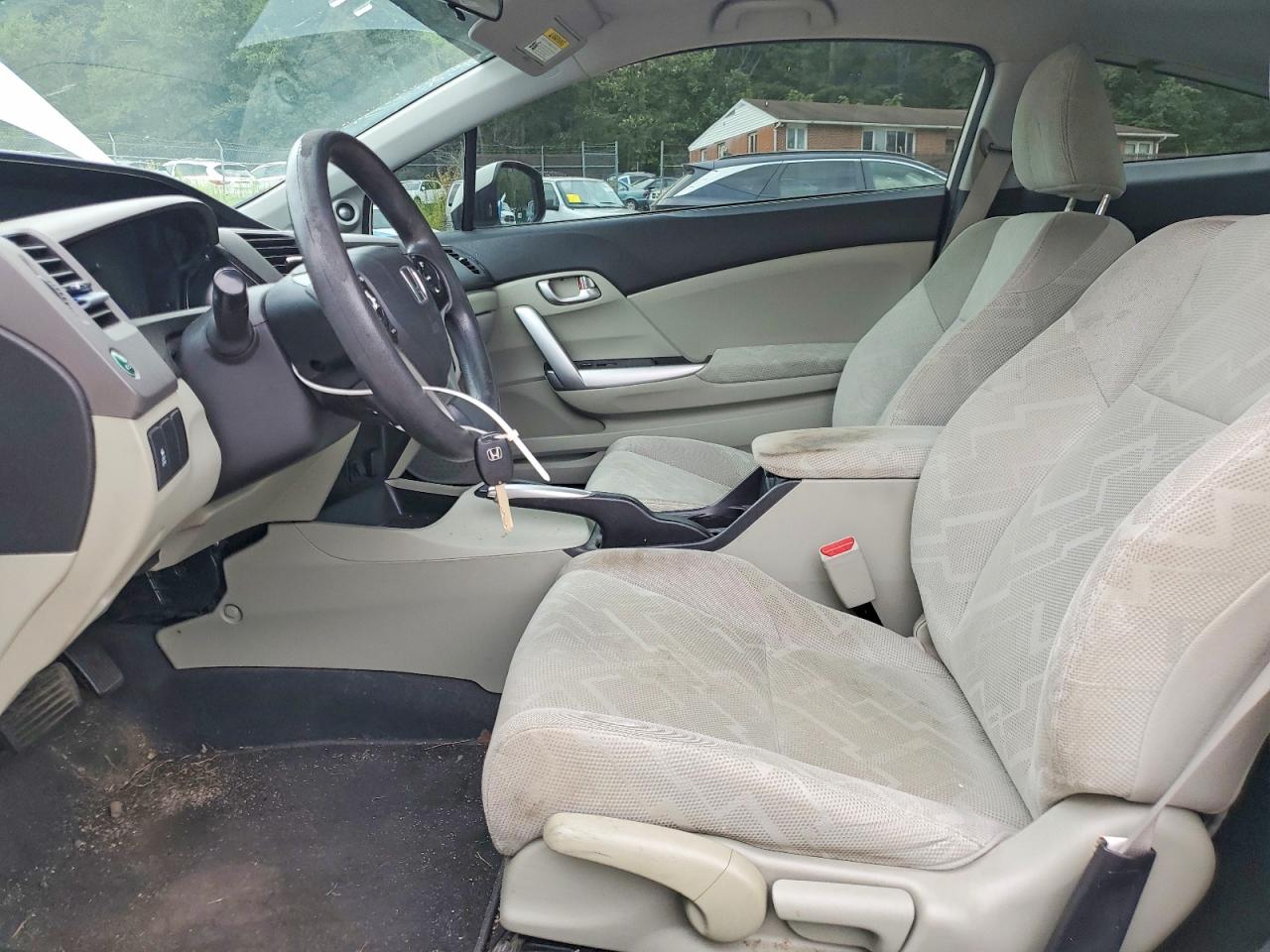 2012 Honda Civic Ex White vin: 2HGFG3B89CH536487