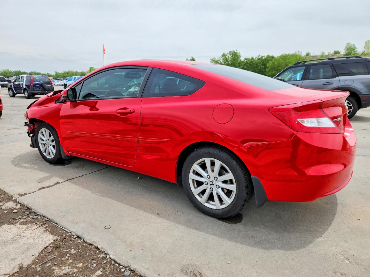 2012 Honda Civic Ex Red vin: 2HGFG3B89CH566248
